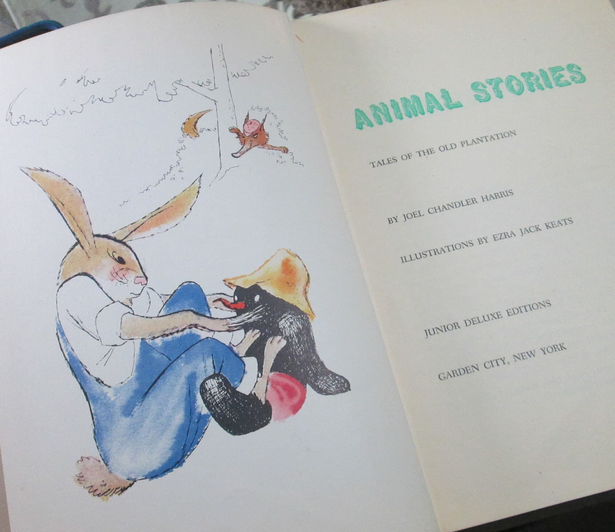 Vintage Animal Stories by Joel Chandler Harris, Ezra Jack Keats Illustrations, 1954 Book - Thumbnail 6