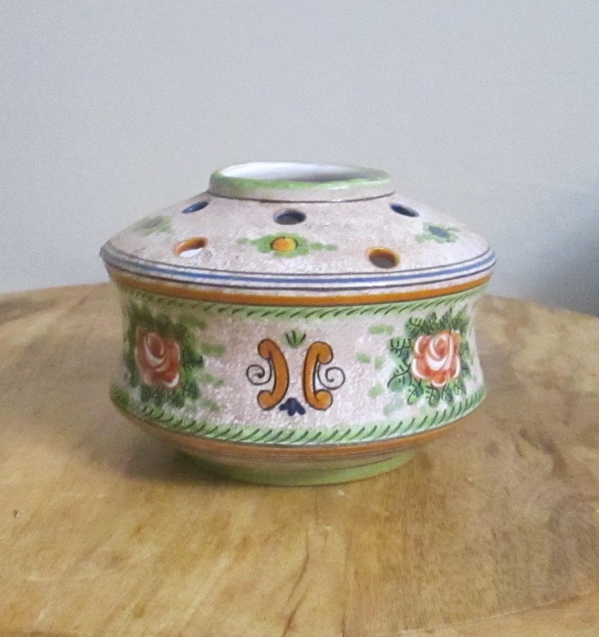 Vintage Italian Capri Pottery Inkwell