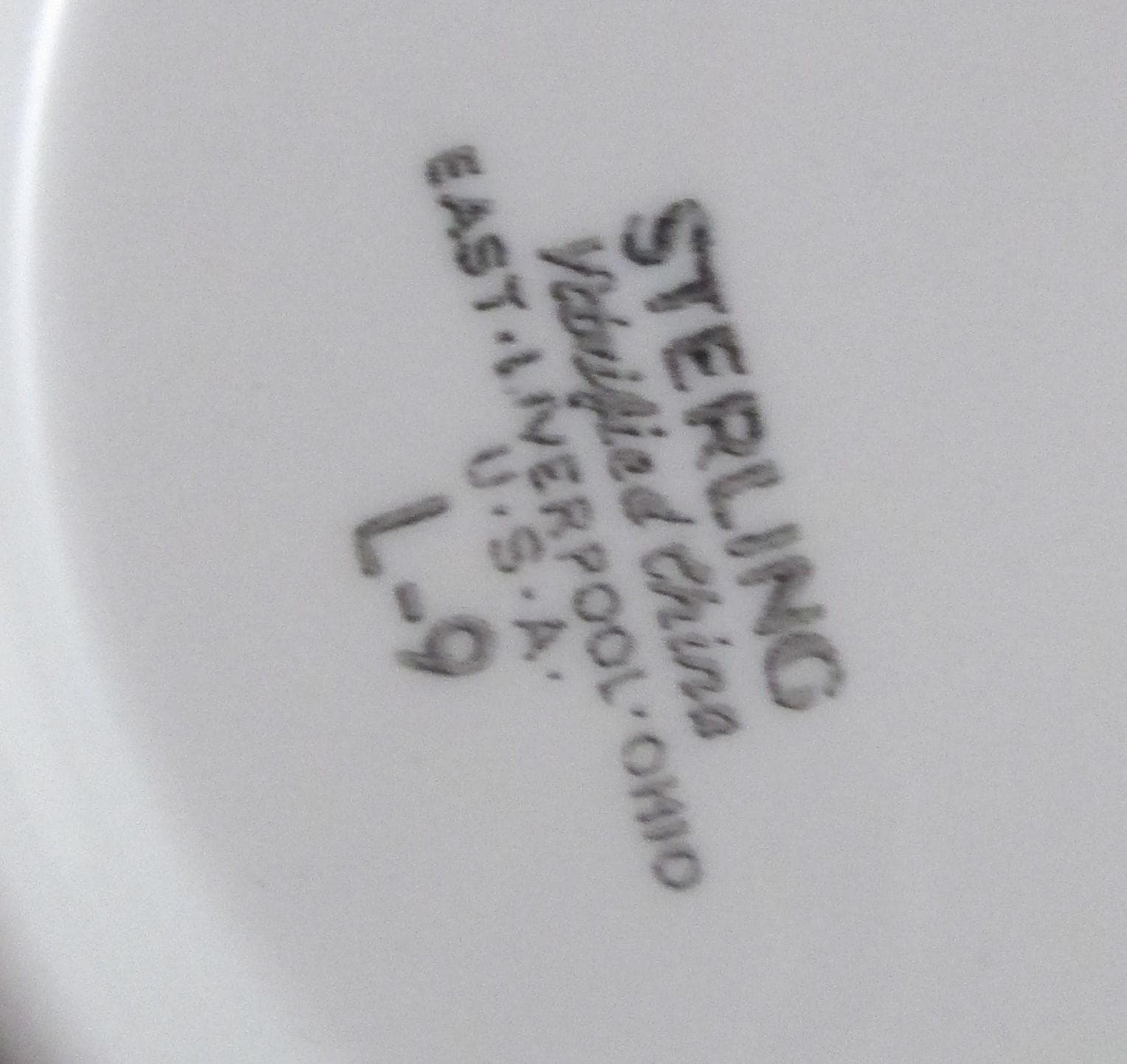Vintage Sterling China Swags and Urns Pattern Restaurant Bread Plate - Thumbnail 2