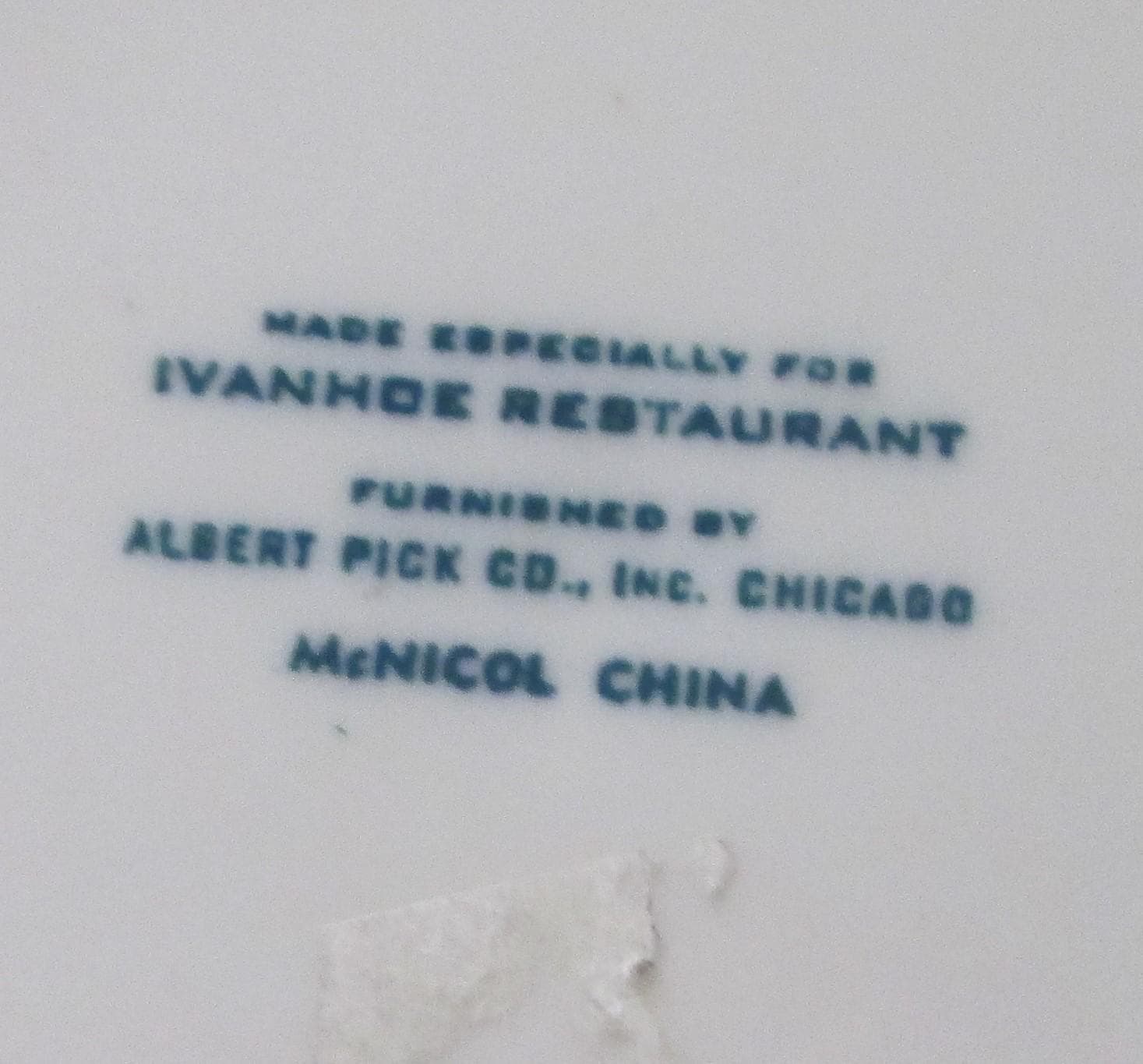 Vintage McNicol China Ivanhoe Restaurant Ware Bread Plate - Thumbnail 2