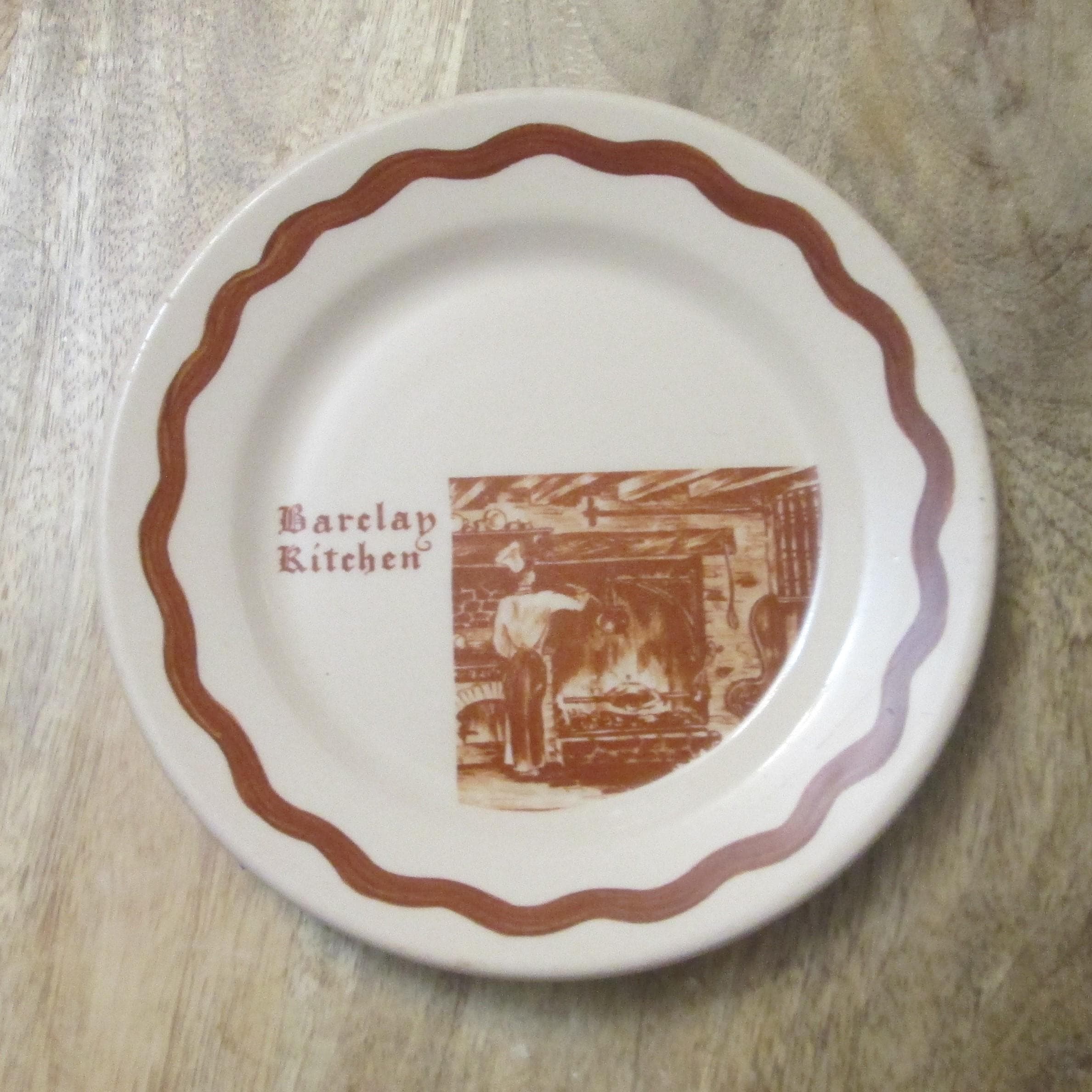 Vintage Barclay Kitchen Wallace China Restaurant Ware Bread Plate