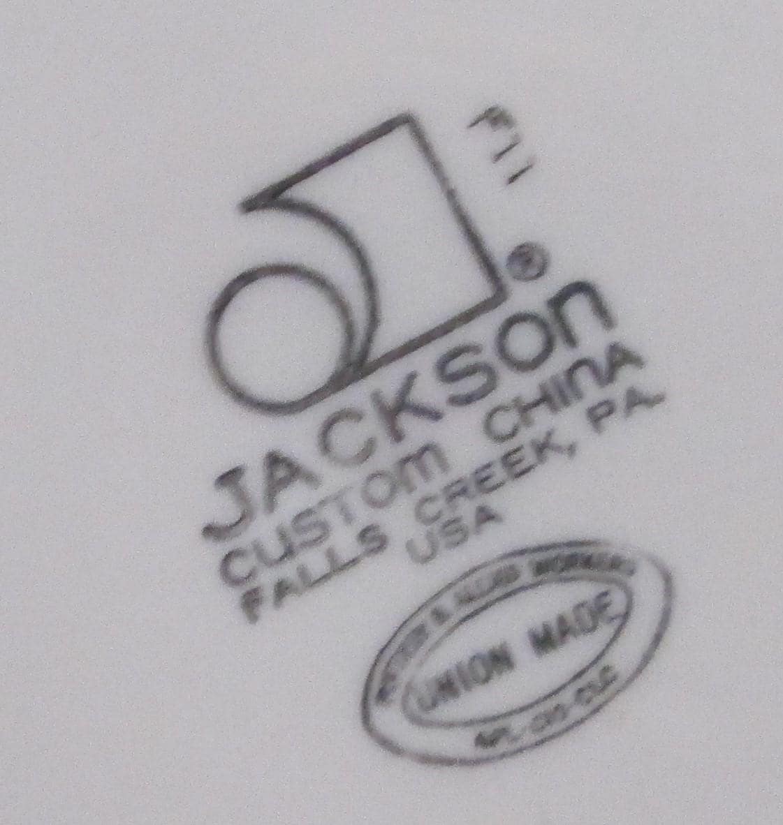 Vintage Jackson China Kapok Tree Pattern Restaurant Ware Plate - Thumbnail 2