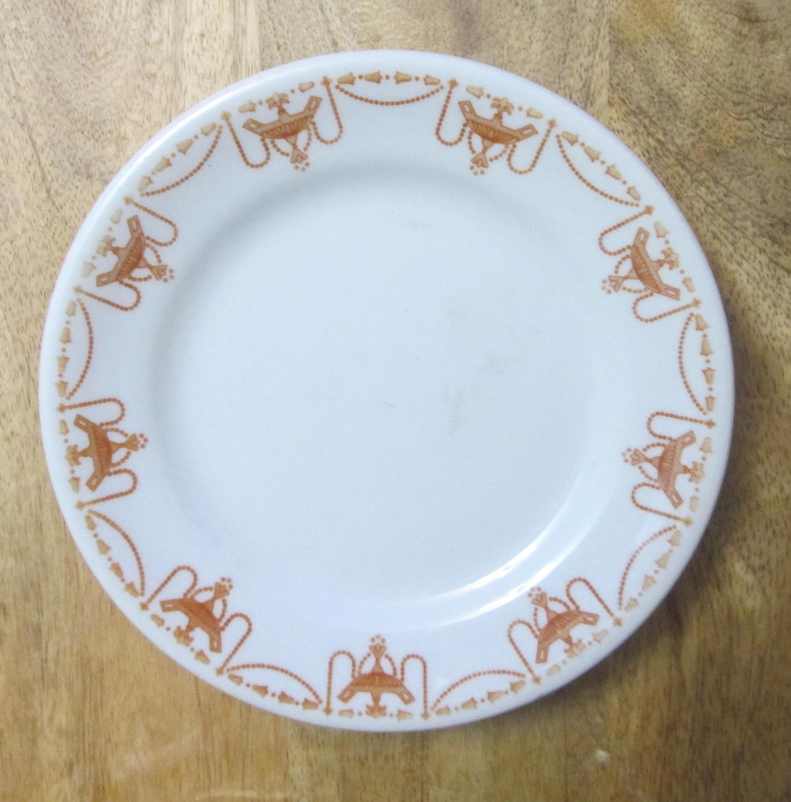 Vintage Sterling China Swags and Urns Pattern Restaurant Bread Plate