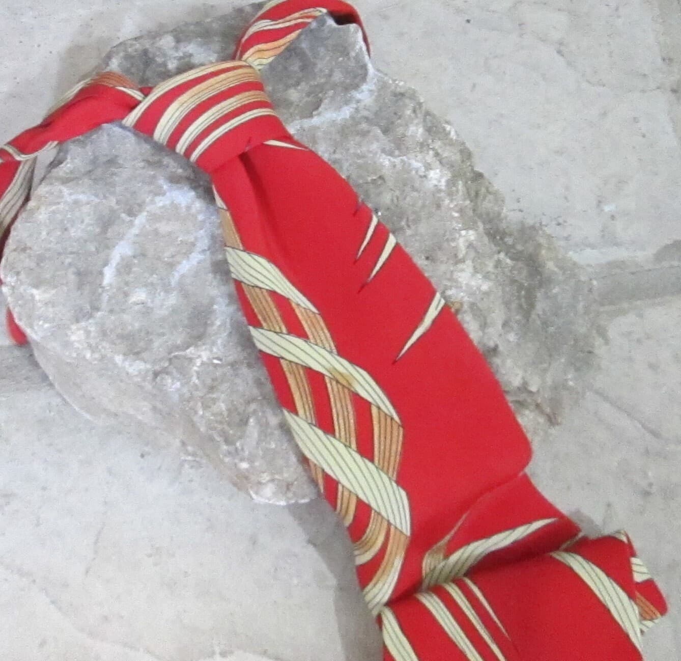 Vintage Italian Silk Print Necktie