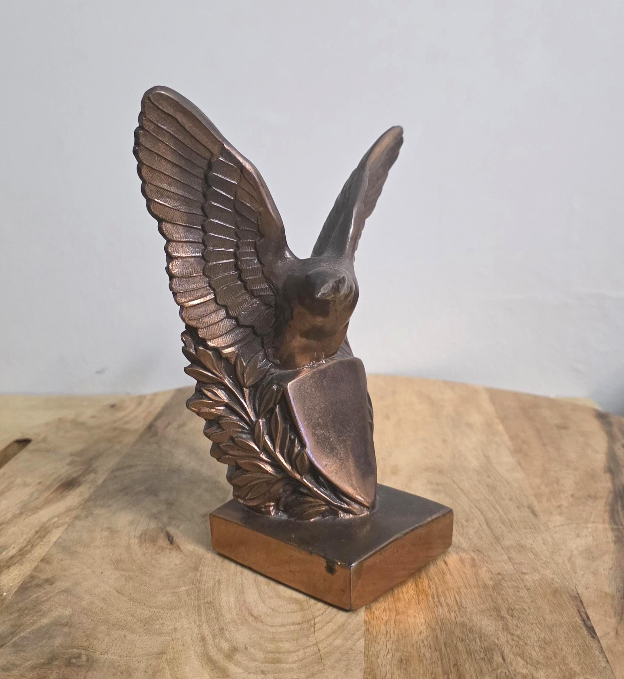 Vintage Bookish Bronze Eagle Americana Bookend for Book Lover