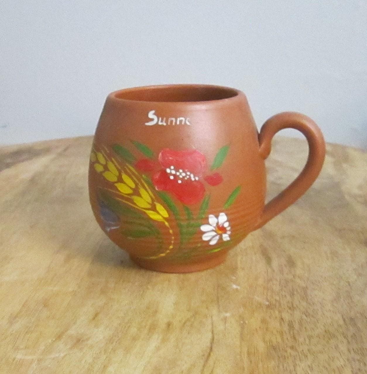 Vintage Upsala Ekeby Sweden Pottery Cup