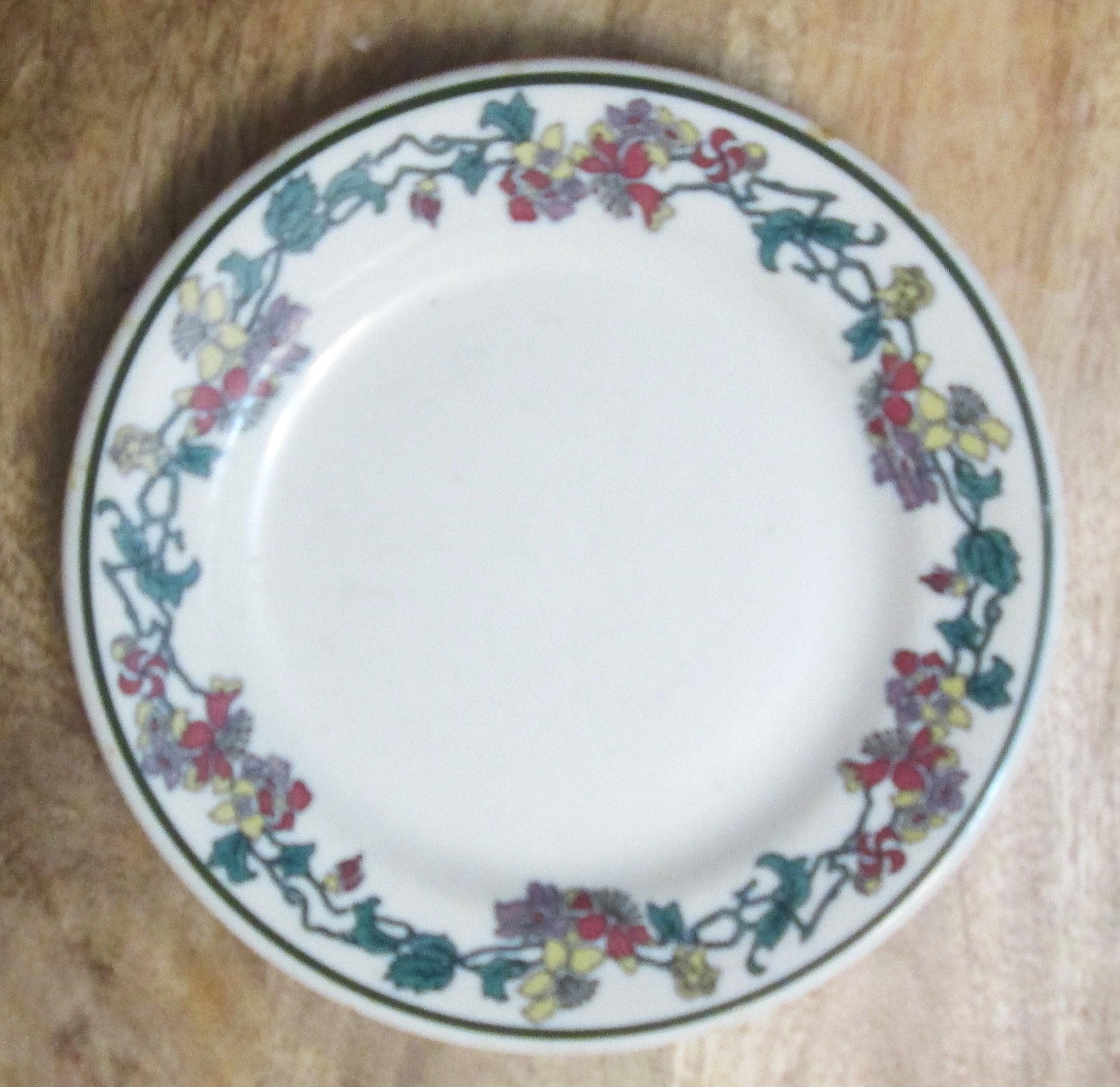 Vintage Shenango China Floral Pattern Restaurant Ware Bread Plate