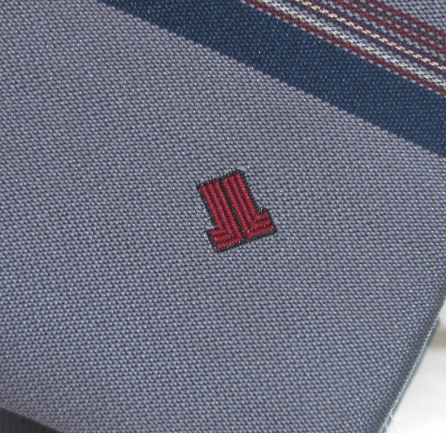 Vintage Lanvin Silk Blend Stripe Tie - Thumbnail 3