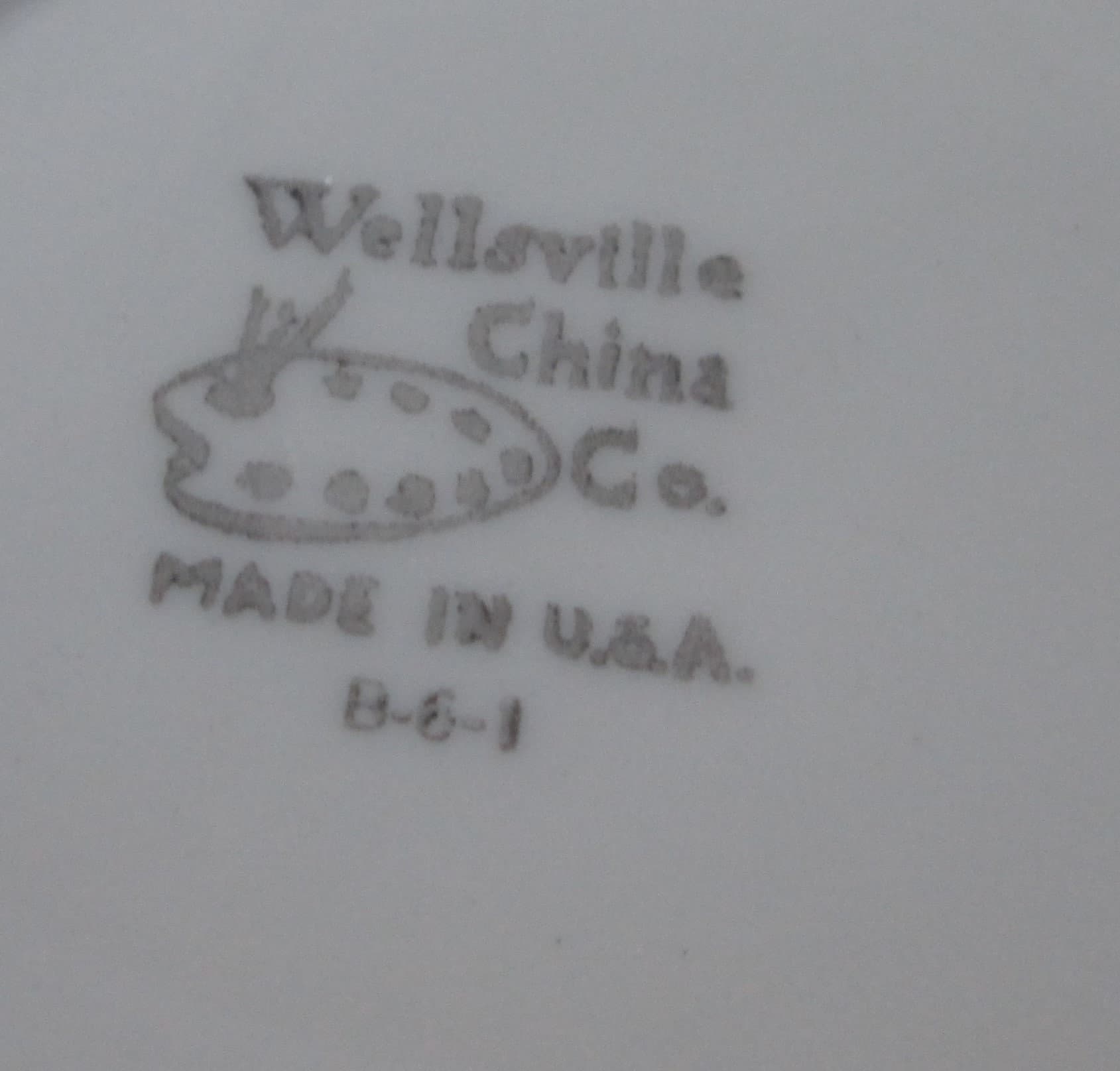 Vintage Wellsville China Restaurant Ware Kapok Tree Inn Saucer - Thumbnail 2