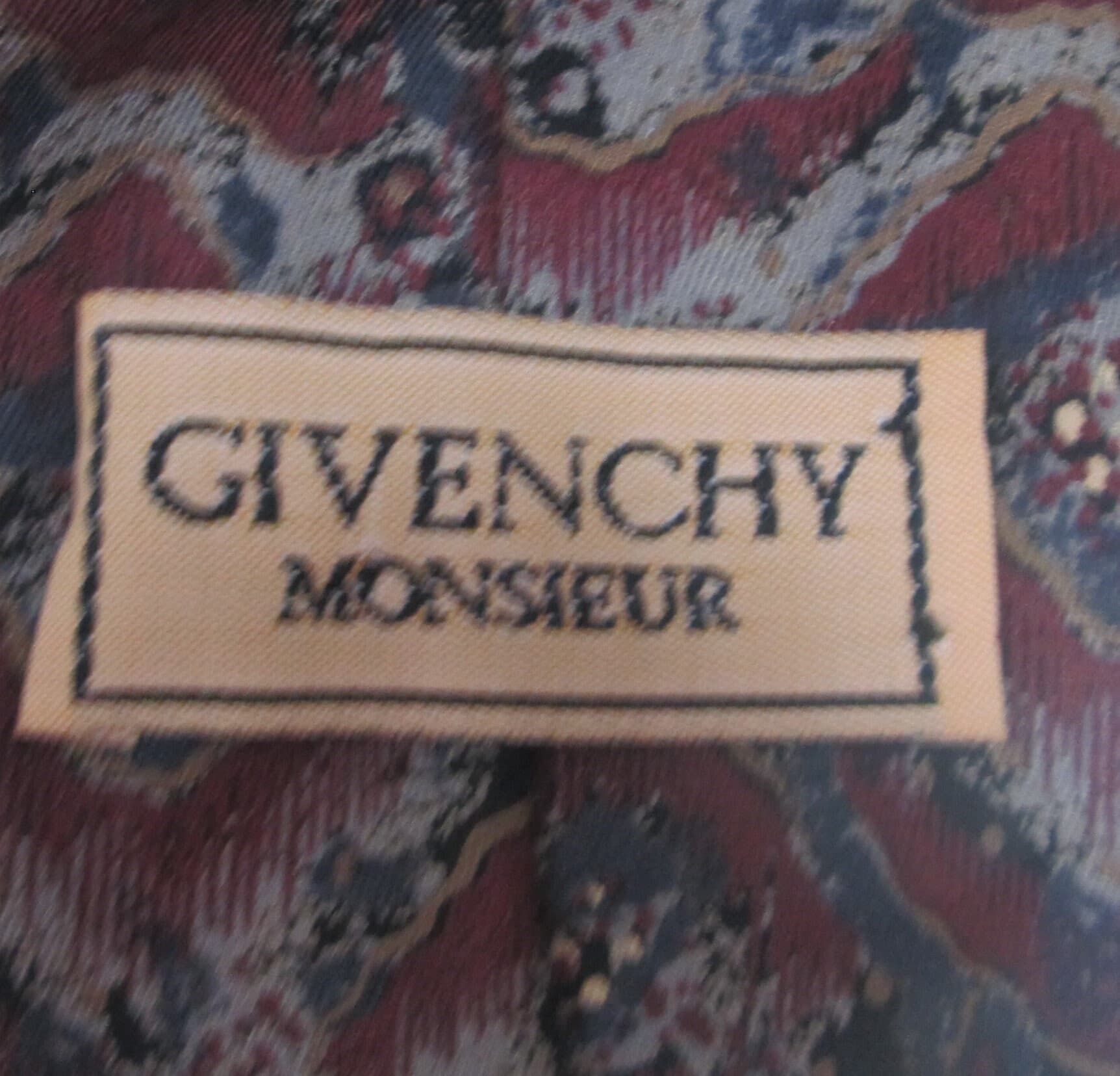 Vintage Givenchy Silk Tie - Thumbnail 2
