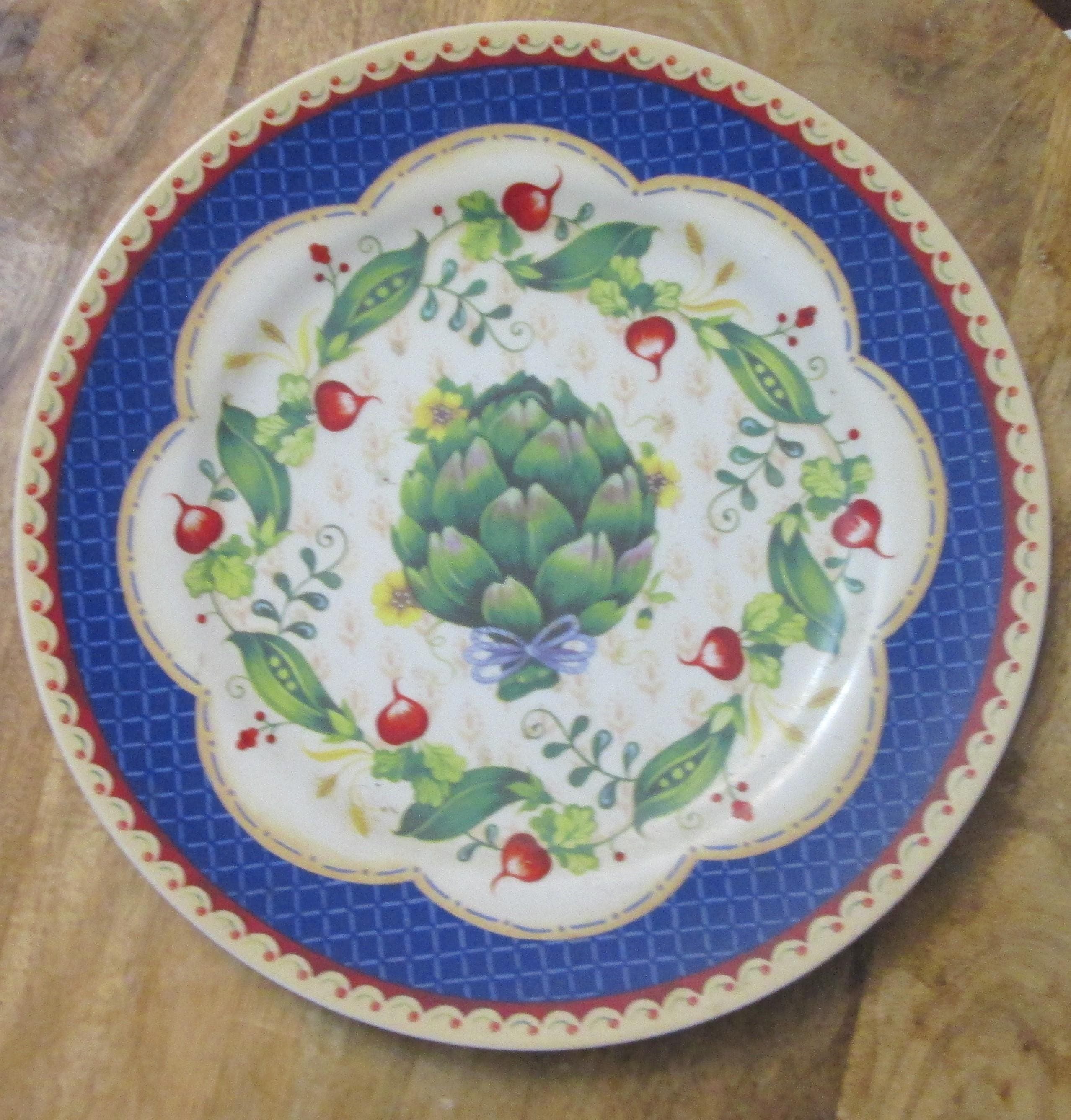 Vintage Andrea of Sadek Le Jardin by Suzanne Nicoll Artichoke Plate