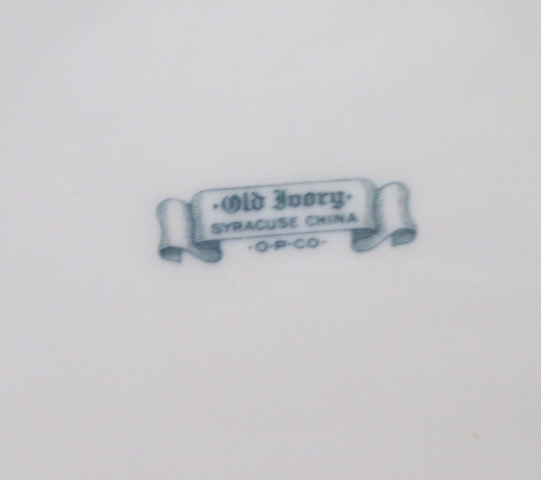 Vintage Syracuse China Old Ivory Dolores Pattern Restaurant Ware Bread Plate - Thumbnail 2