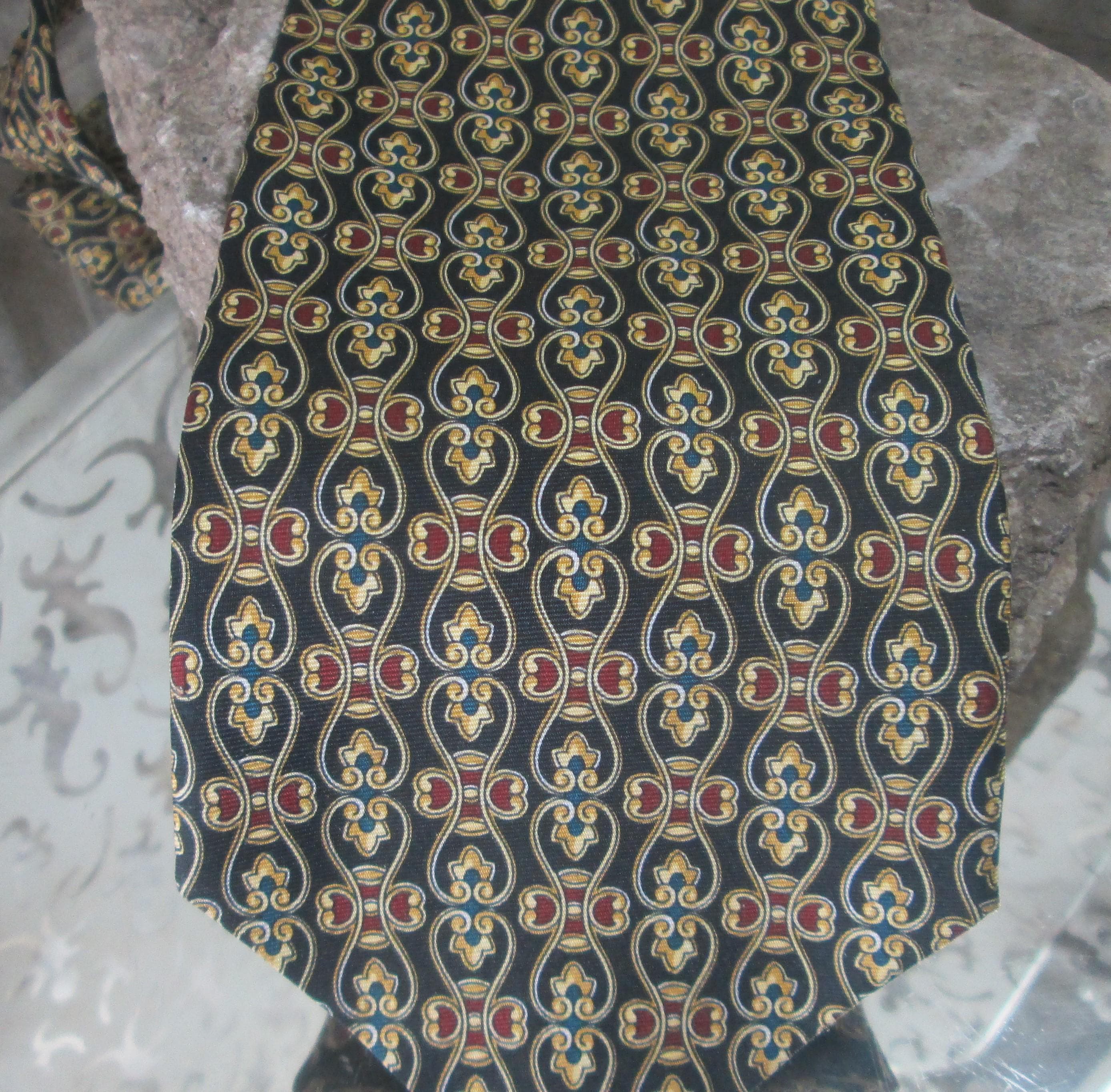 Vintage Paolo Gucci Italian Silk Tie - Thumbnail 2