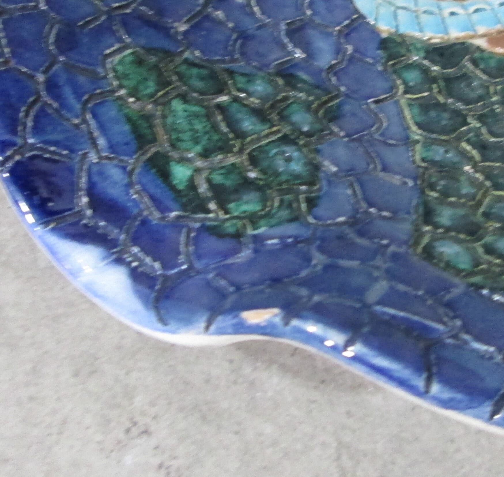 Vintage Mid Century Italian Pottery Bird Design Ashtray - Thumbnail 3