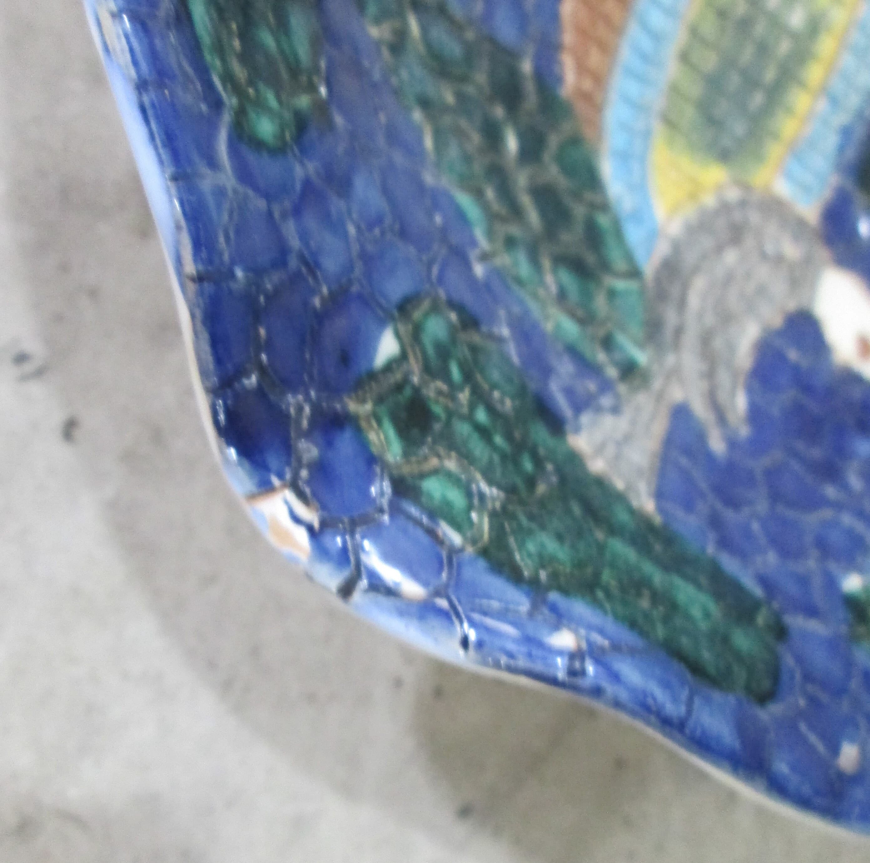 Vintage Mid Century Italian Pottery Bird Design Ashtray - Thumbnail 2
