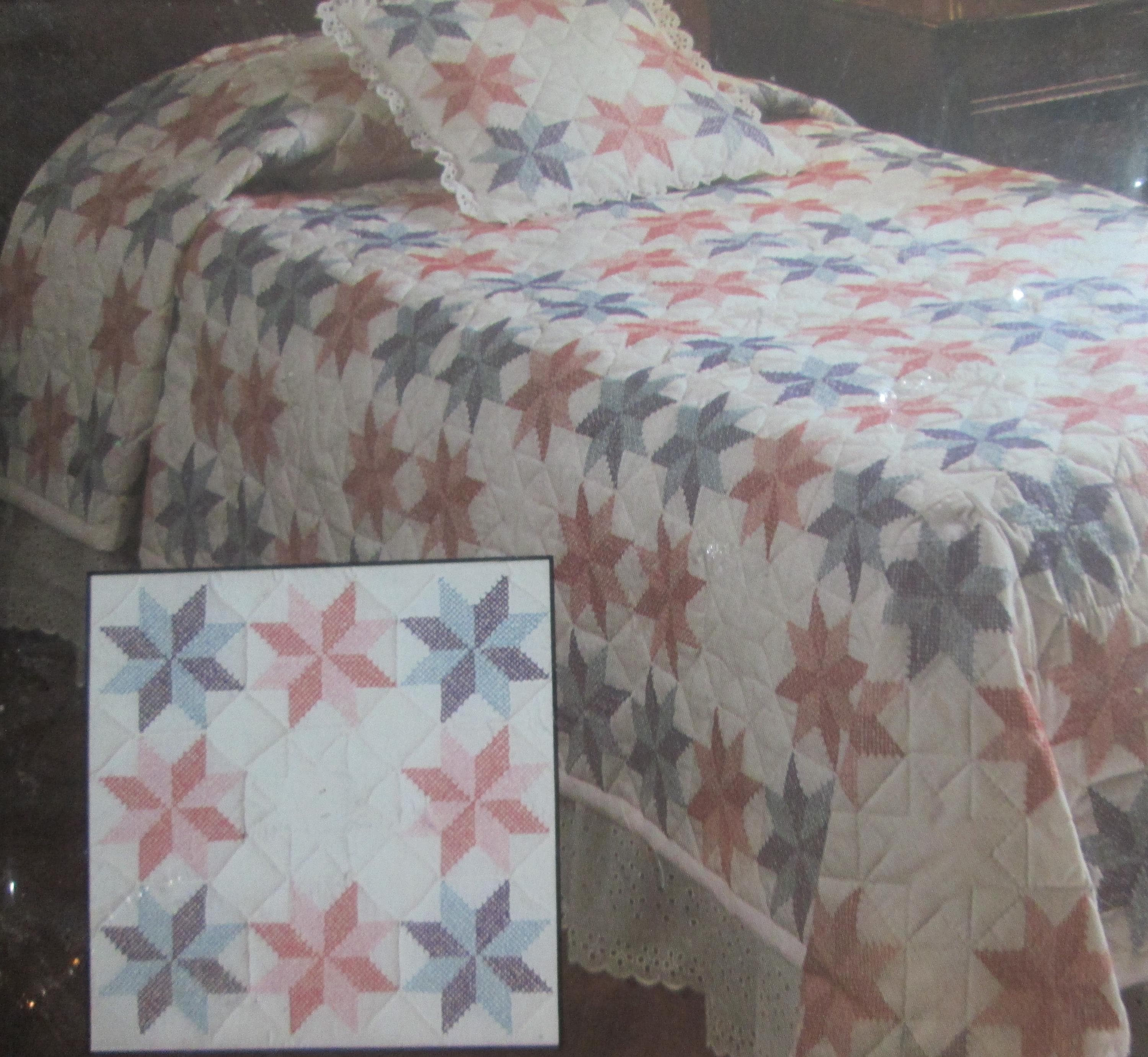 Vintage WonderArt Embroidery Quilt Blocks - Thumbnail 3