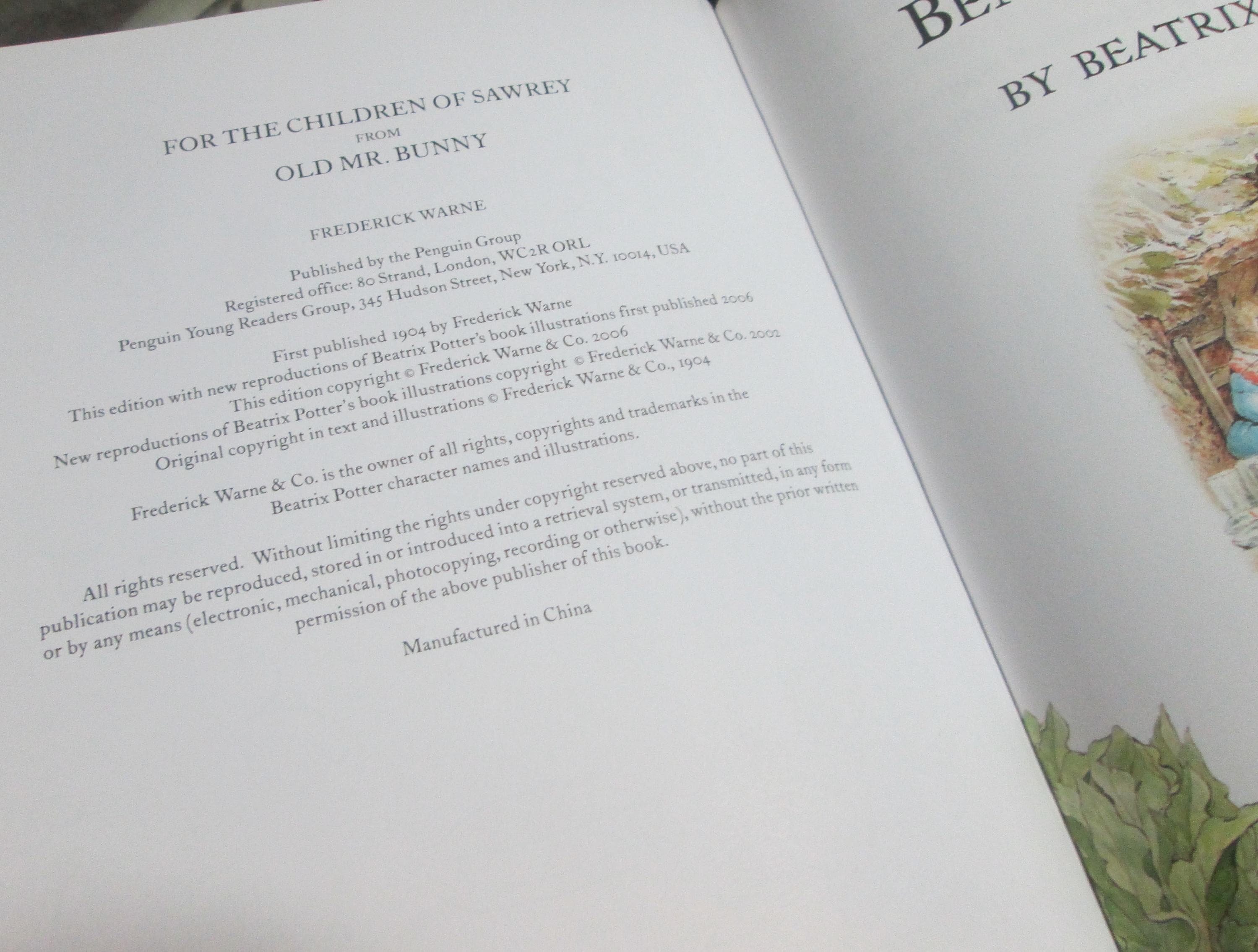 The Tale of Benjamin Bunny by Beatrix Potter, 2006 Edition - Thumbnail 3