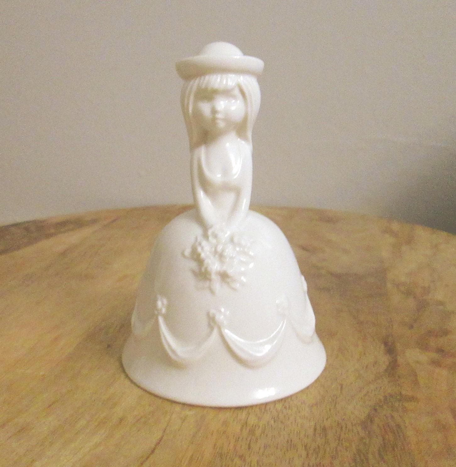 Vintage Goebel White Porcelain Bride Bell