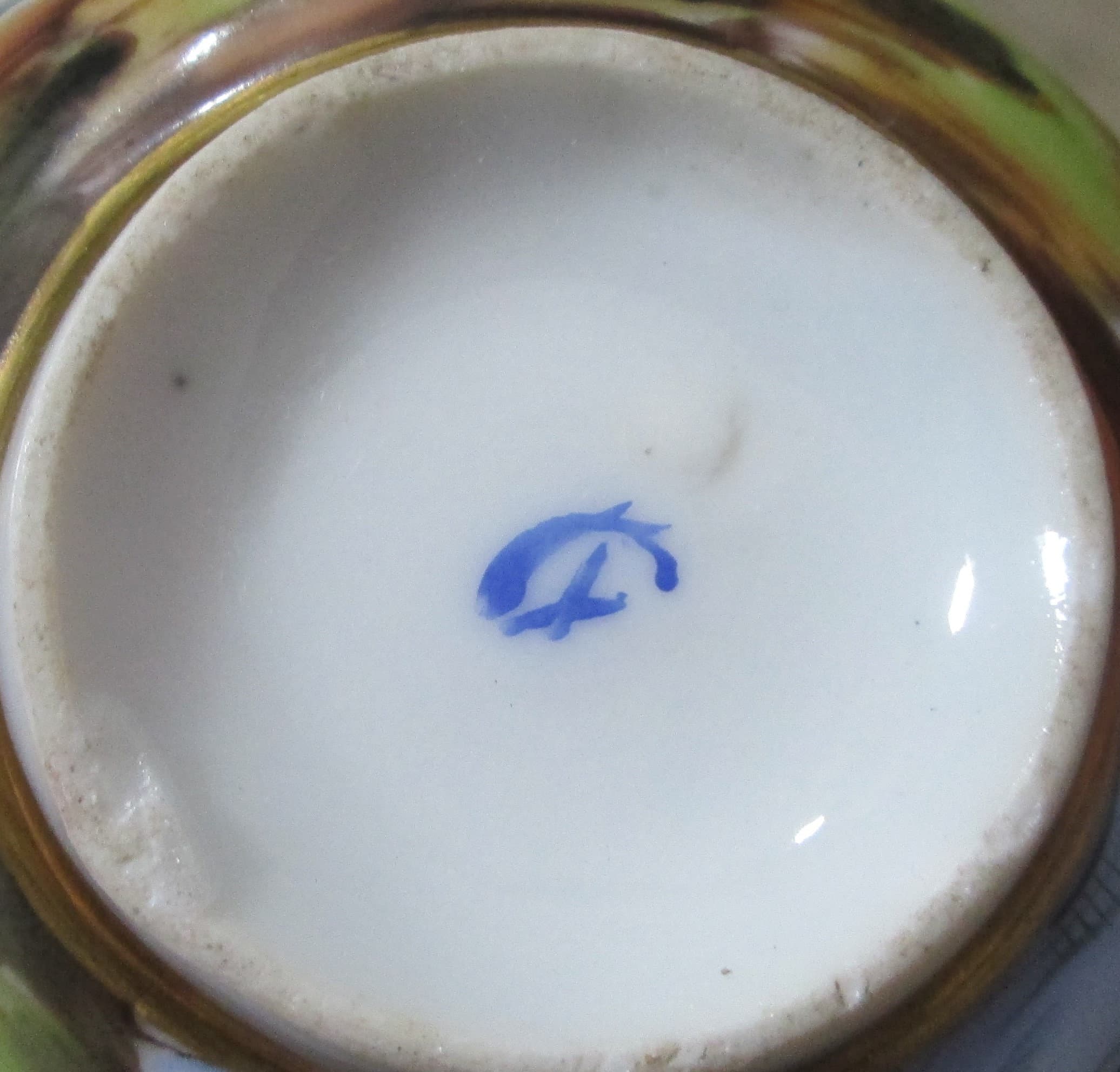 Antique Italian Porcelain Tea Cup - Thumbnail 4