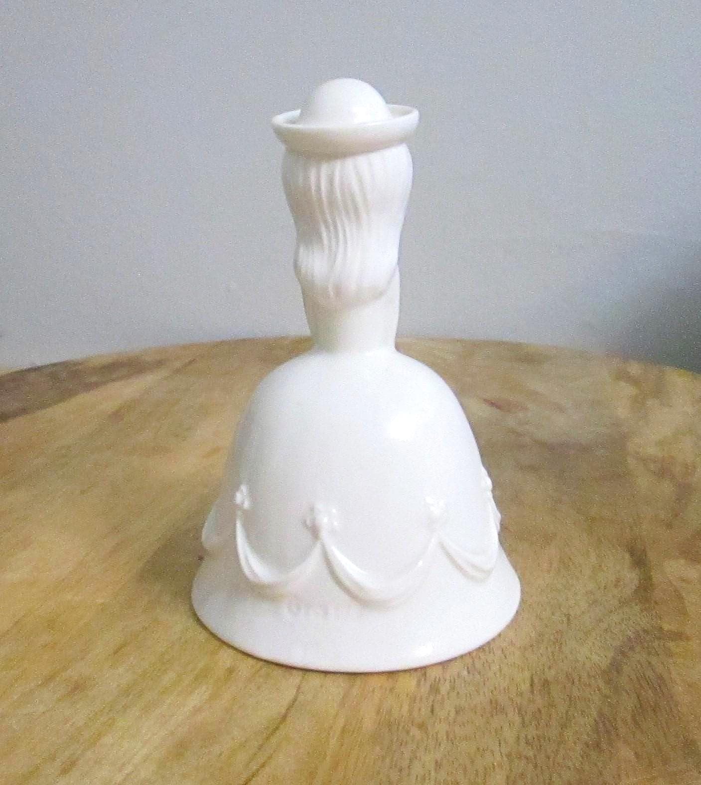 Vintage Goebel White Porcelain Bride Bell - Thumbnail 3