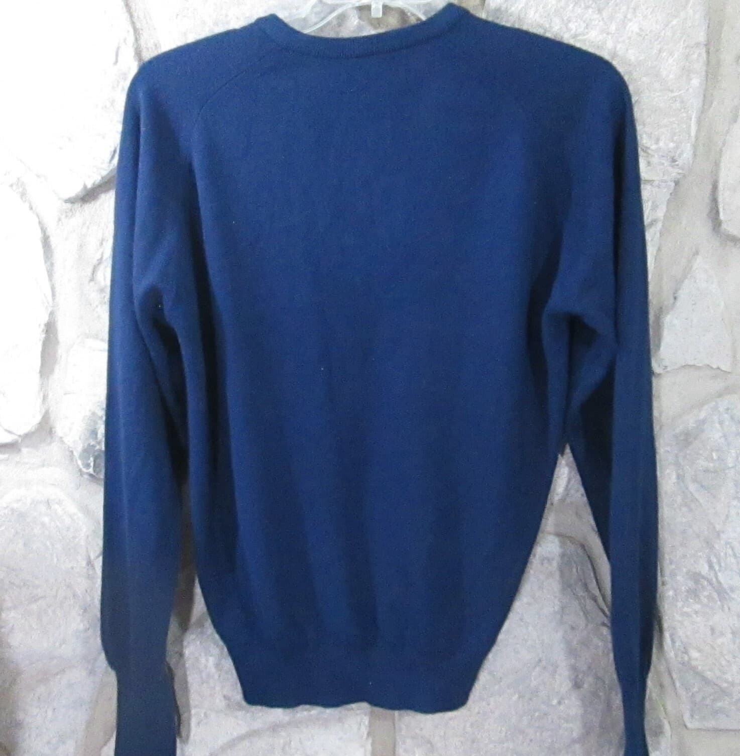 Vintage Braemar Men's Club / Golf Club Navy Sweater - Thumbnail 4
