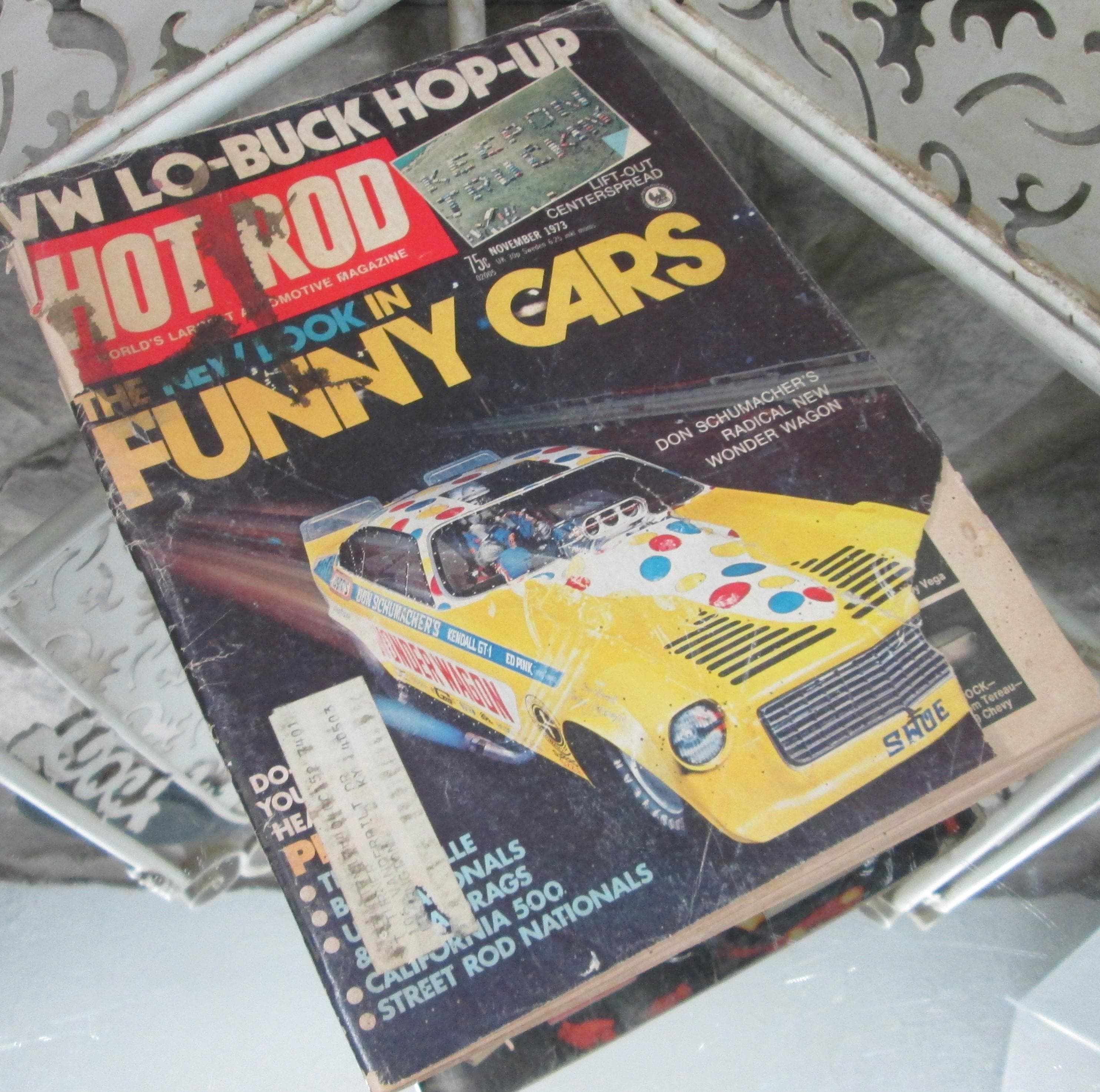 Vintage Hot Rod Magazine November 1973, Funny Cars Issue
