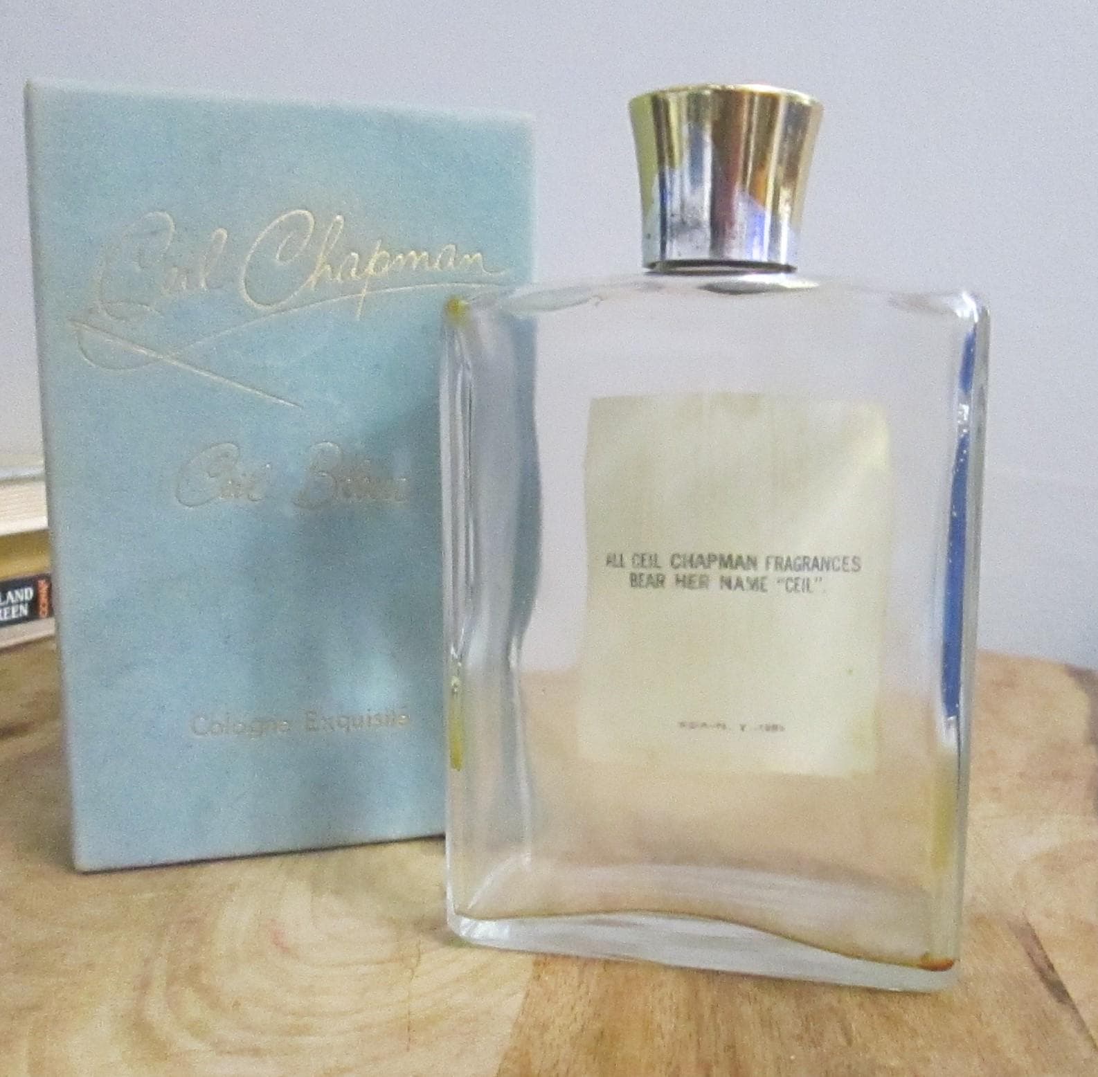 Vintage Ceil Chapman Ceil Bleue Perfume Bottle in Box - Thumbnail 2
