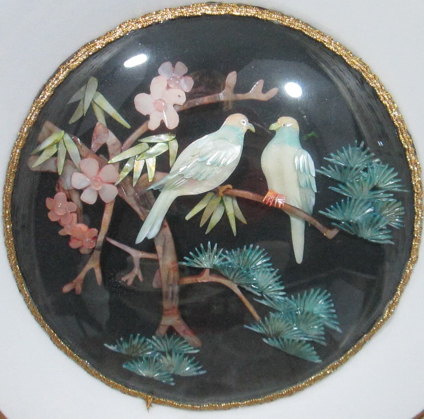 Vintage Rego Chinese Carving Plate - Thumbnail 2