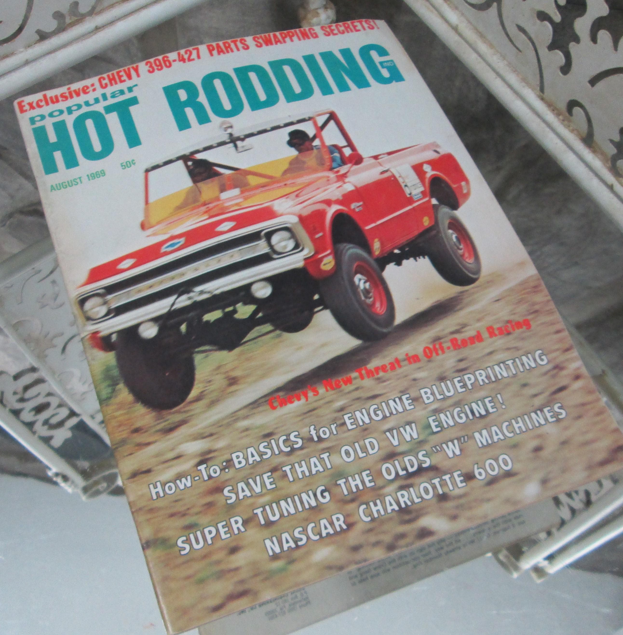 Vintage Popular Hot Rodding Magazine, August 1969, The Judge