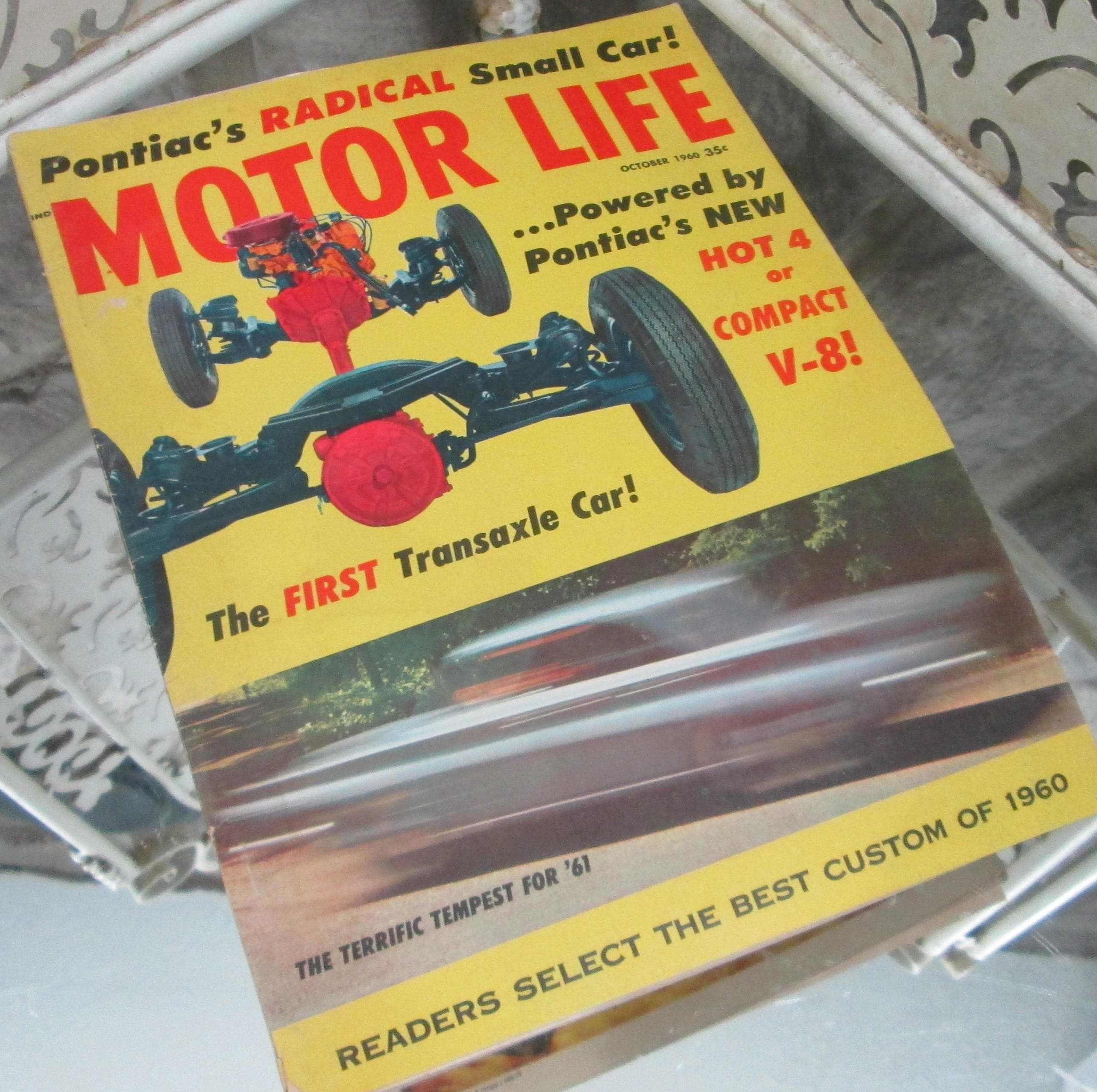 Vintage Motor Life Magazine, October 1960, 1961 Tempest