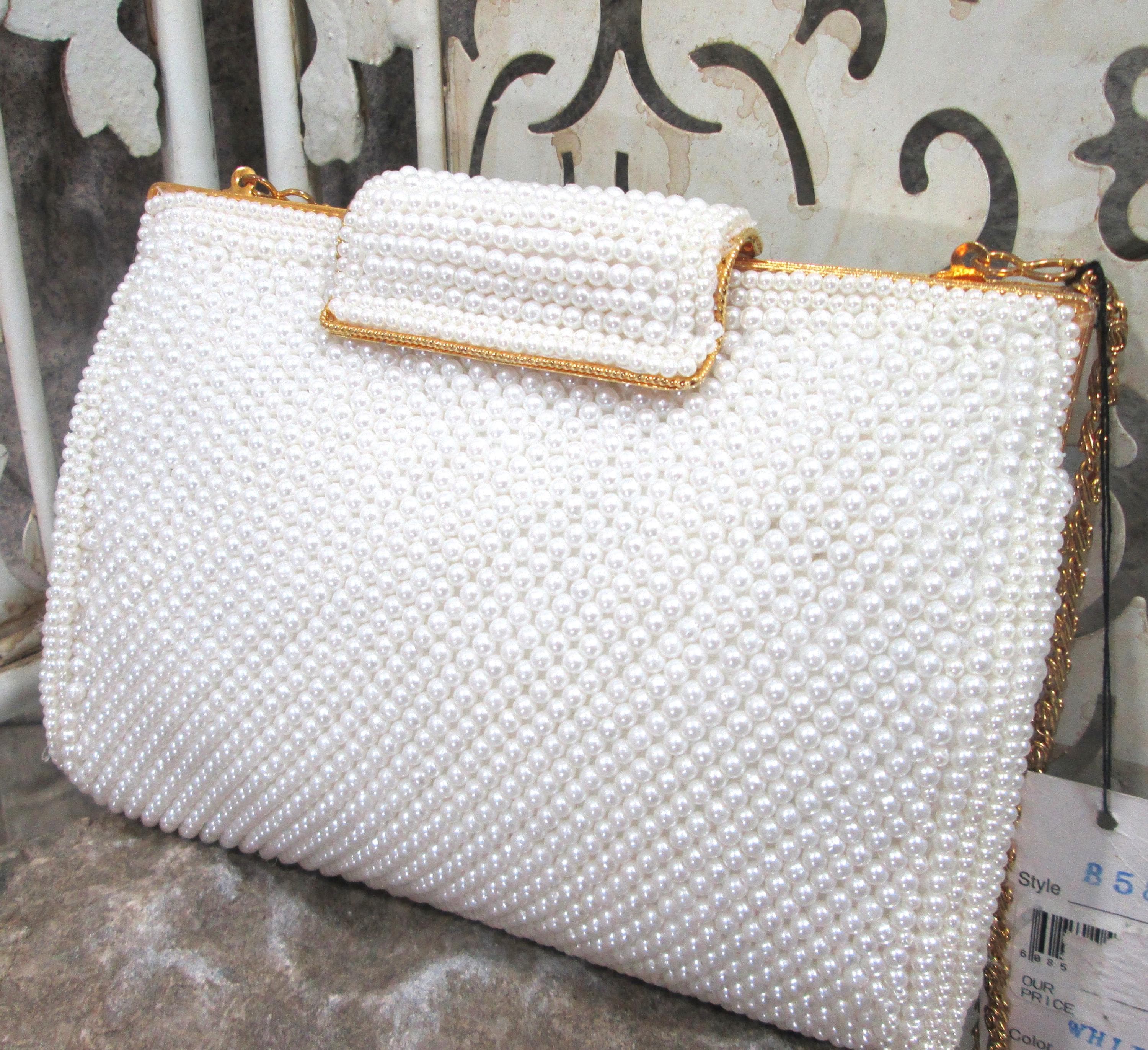 Vintage Sasha Pearl Beaded Evening Bag - Thumbnail 2