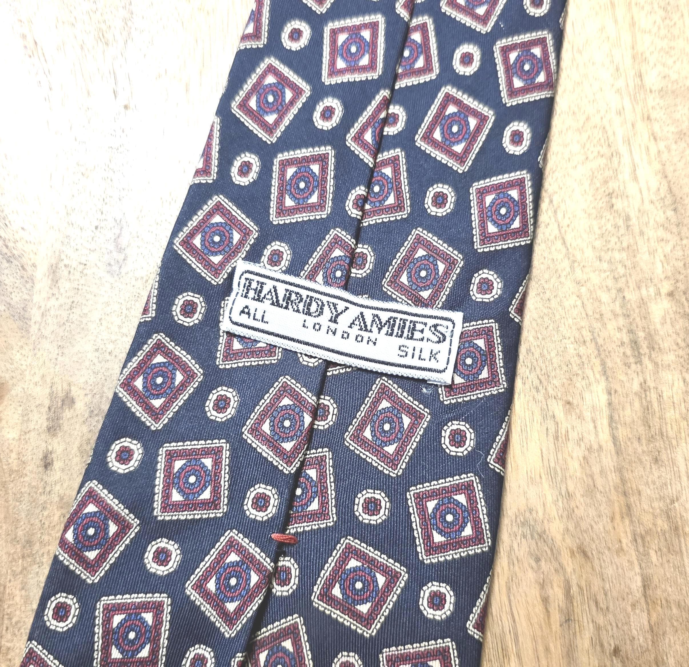 Vintage Hardy Amies Silk Tie - Thumbnail 2