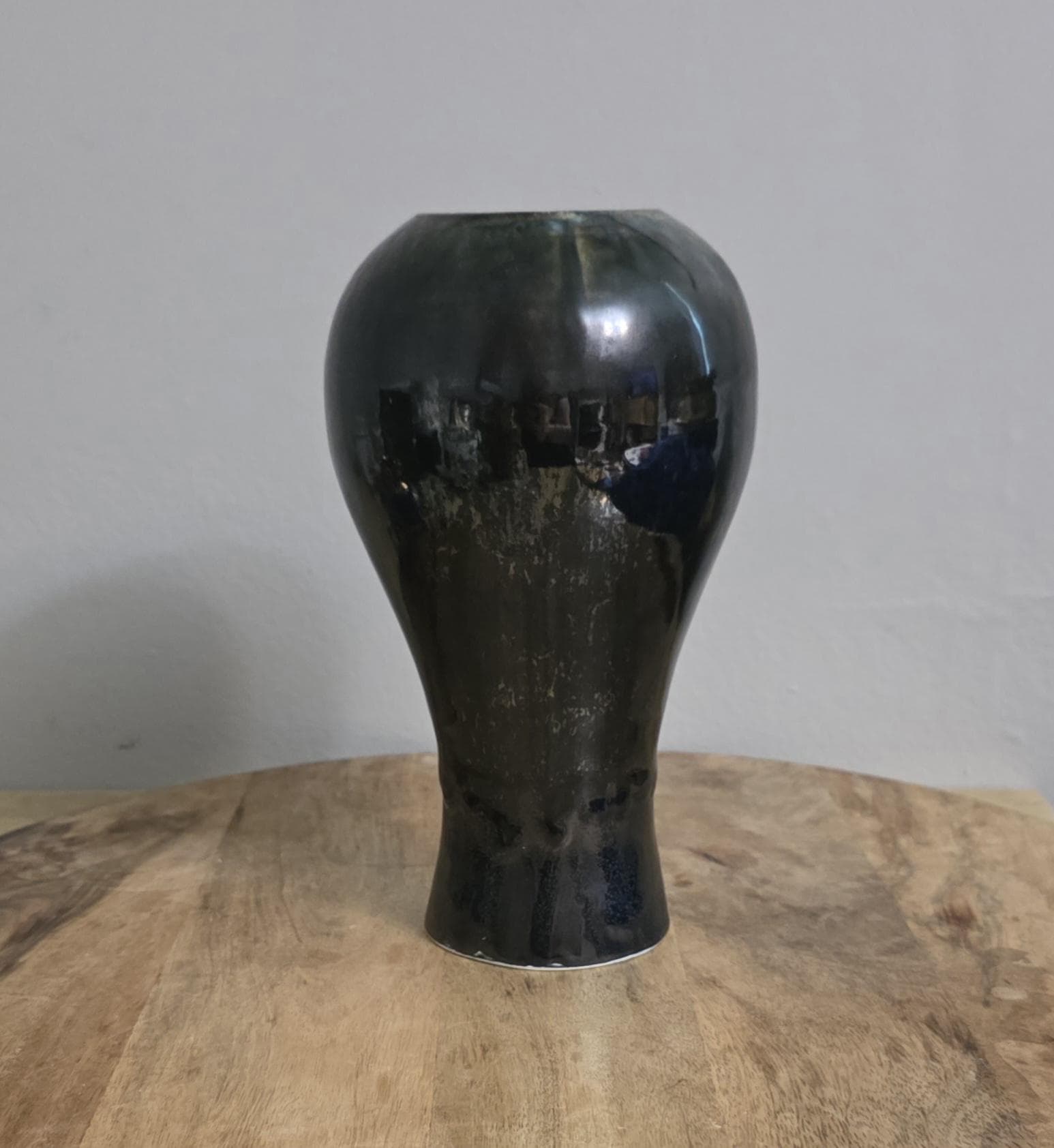 Vintage Drip Glaze Pottery Vase, AFPB? - Thumbnail 4