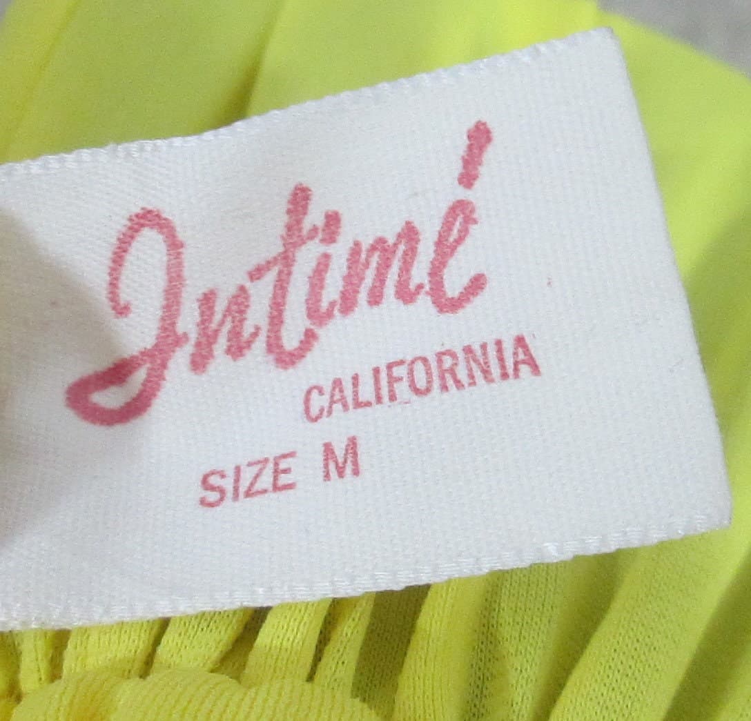 Vintage 1970's Yellow Negligee Nightgown - Thumbnail 4