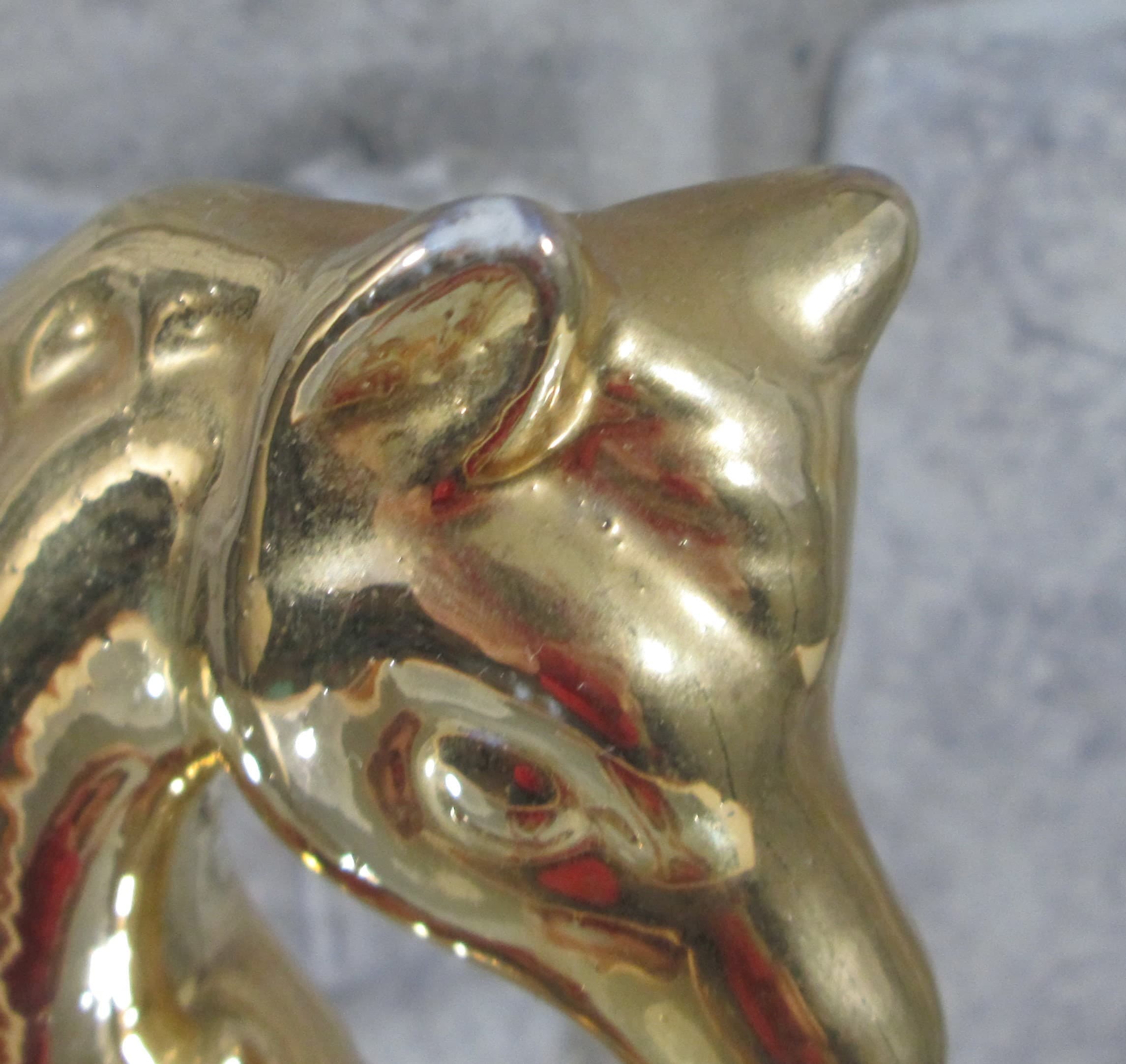 Vintage Mid Century Mod Gold Horse Figurine - Thumbnail 5