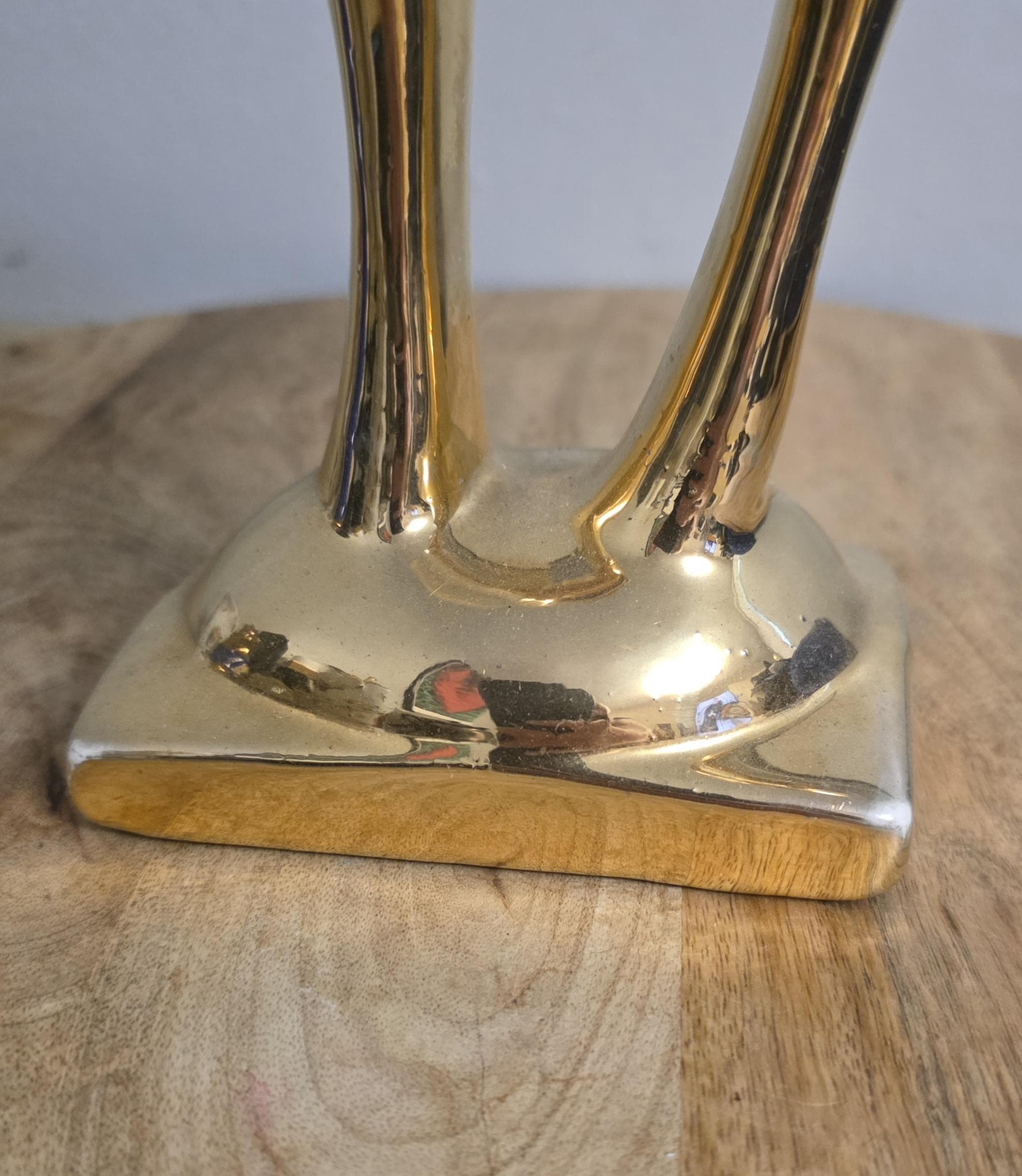 Vintage Mid Century Mod Gold Horse Figurine - Thumbnail 3