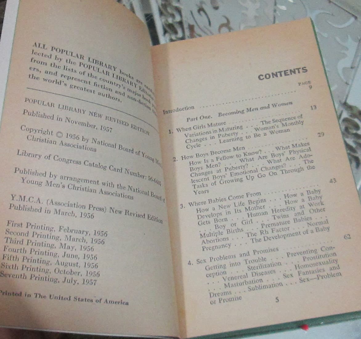 Vintage Edition Facts of Life and Love for Teen-Agers, 1957 - Thumbnail 2