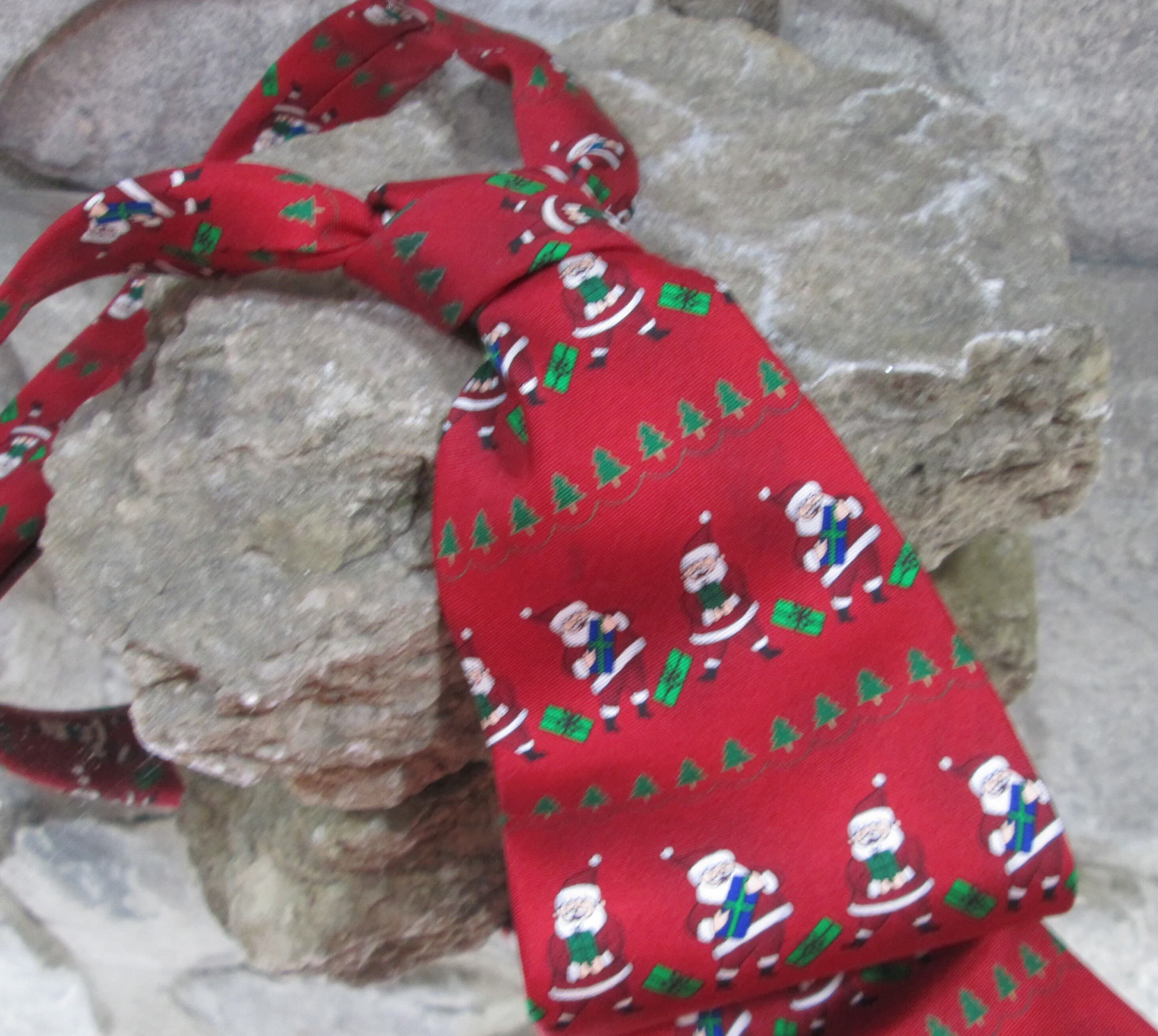 Vintage Hallmark Silk Santa Claus Tie