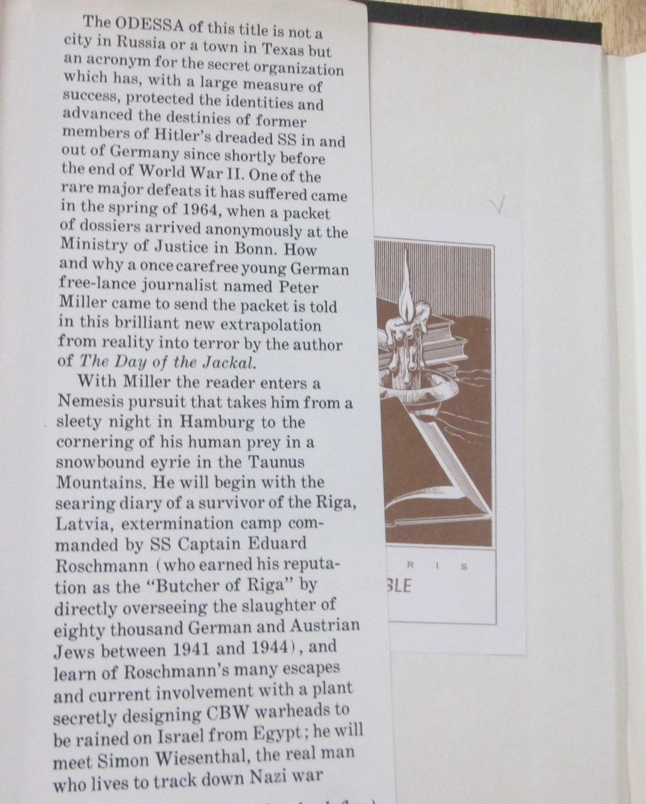 The Odessa File by Frederick Forsyth, 1972 - Thumbnail 3