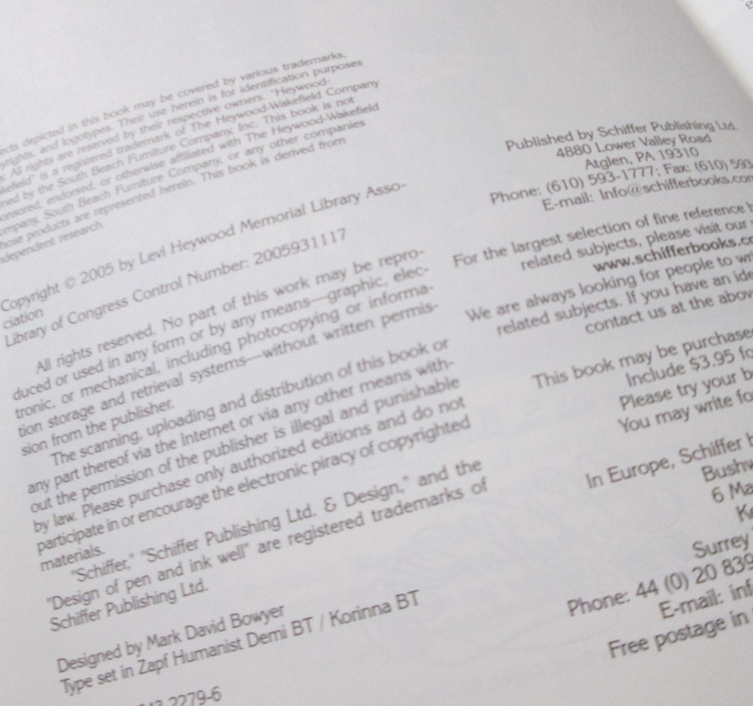 Heywood-Wakefield Blond, Depression to '50s, Collector's Book, 2005 - Thumbnail 2