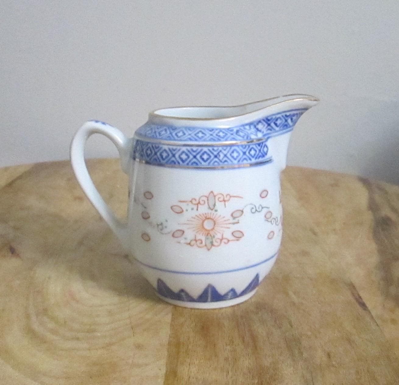 Vintage Chinese Rice Blossom Creamer - Thumbnail 2
