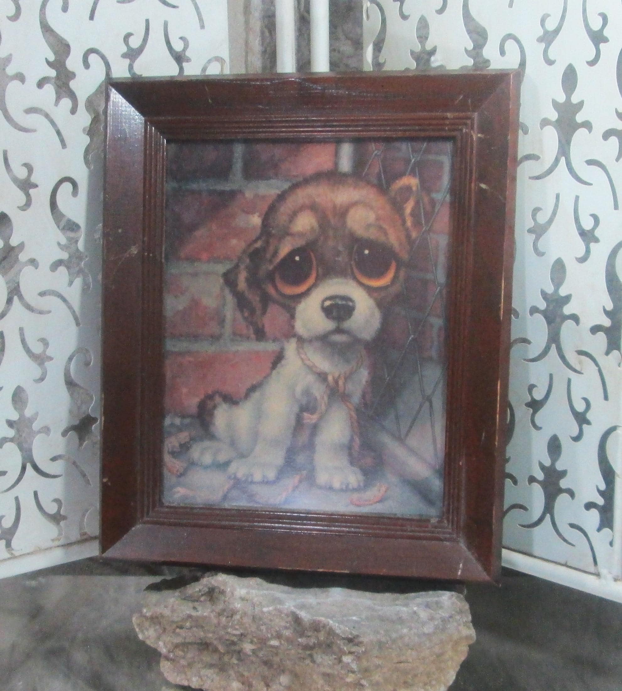 Vintage 1960s Pity Puppy Framed Print