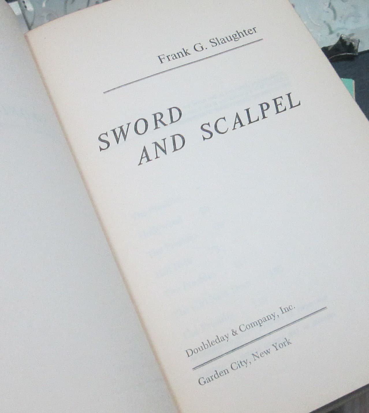 Vintage Book Sword and Scalpel by Frank G. Slaughter, 1957 - Thumbnail 2