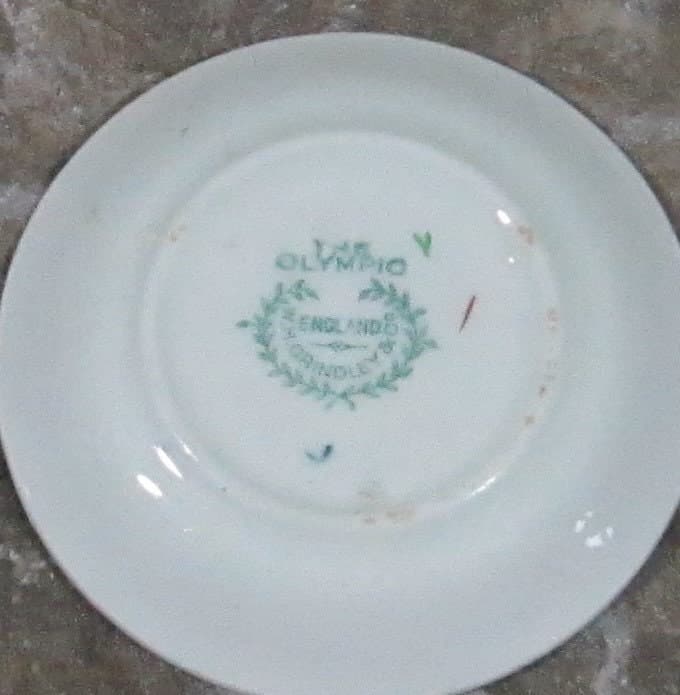 Vintage Grindley China The Olympic Pattern Butter Pat - Thumbnail 2