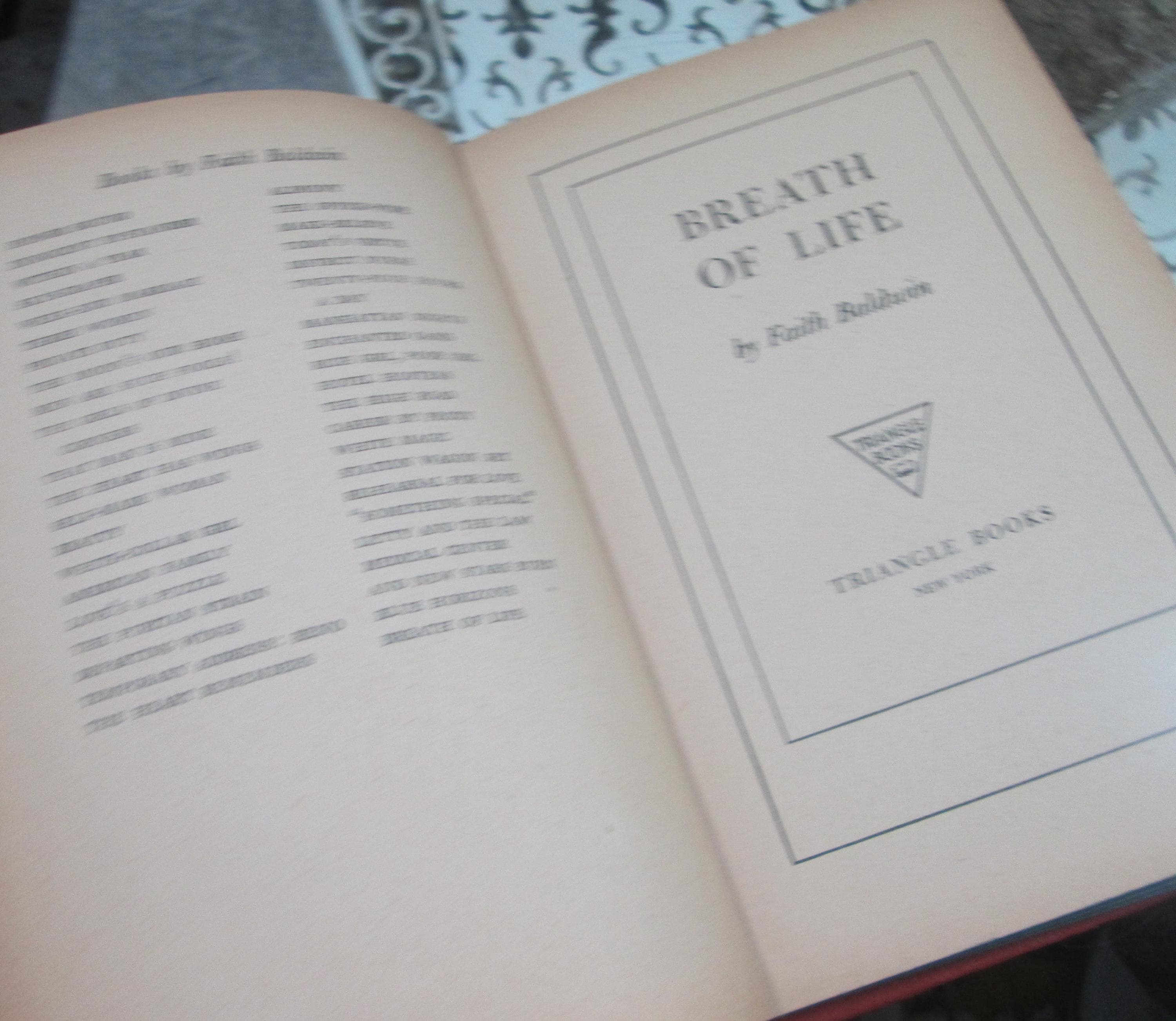 Breath of Life by Faith Baldwin, 1942, Vintage Book - Thumbnail 3