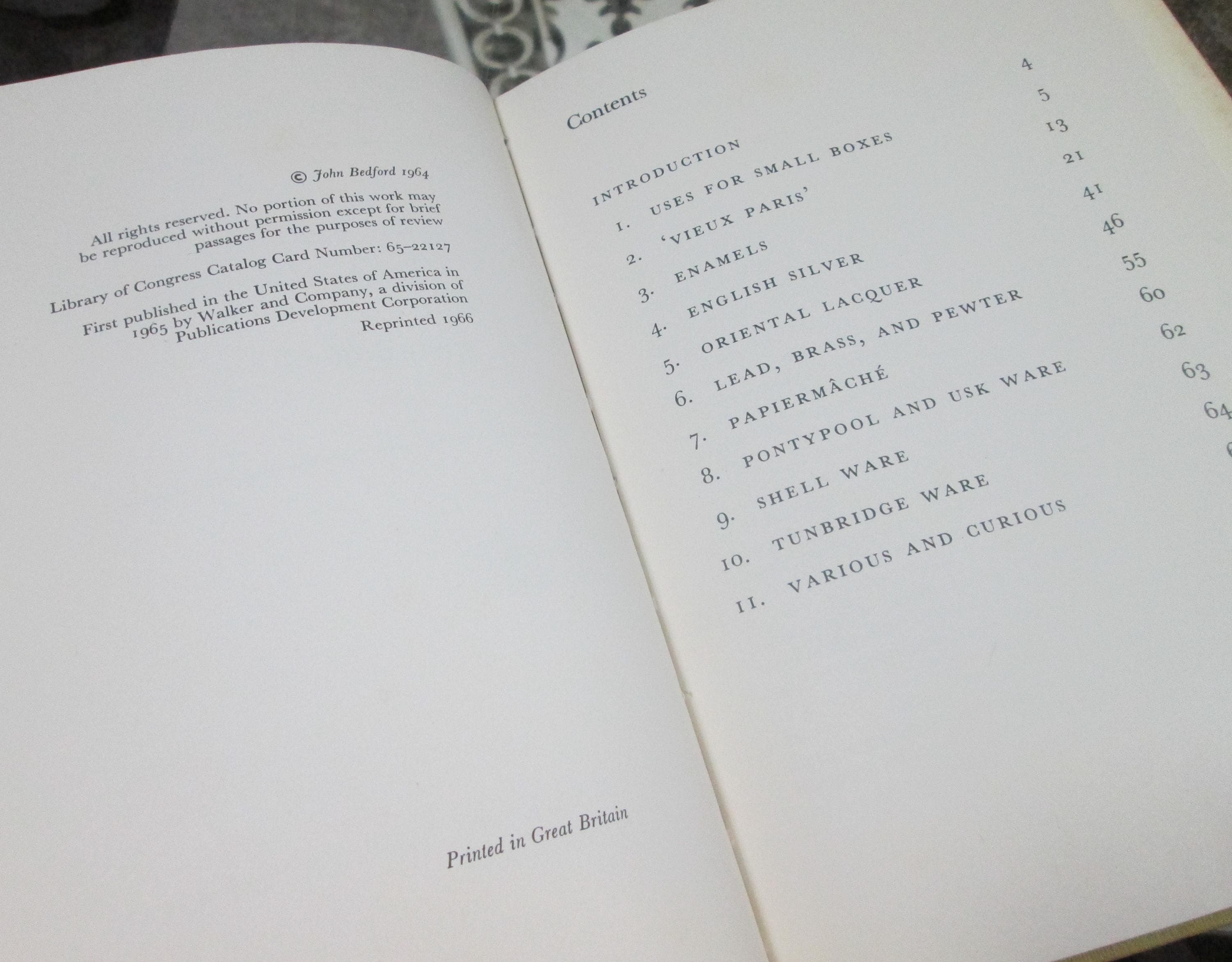 All Kinds of Small Boxes by John Bedford, 1964, Vintage Book - Thumbnail 3