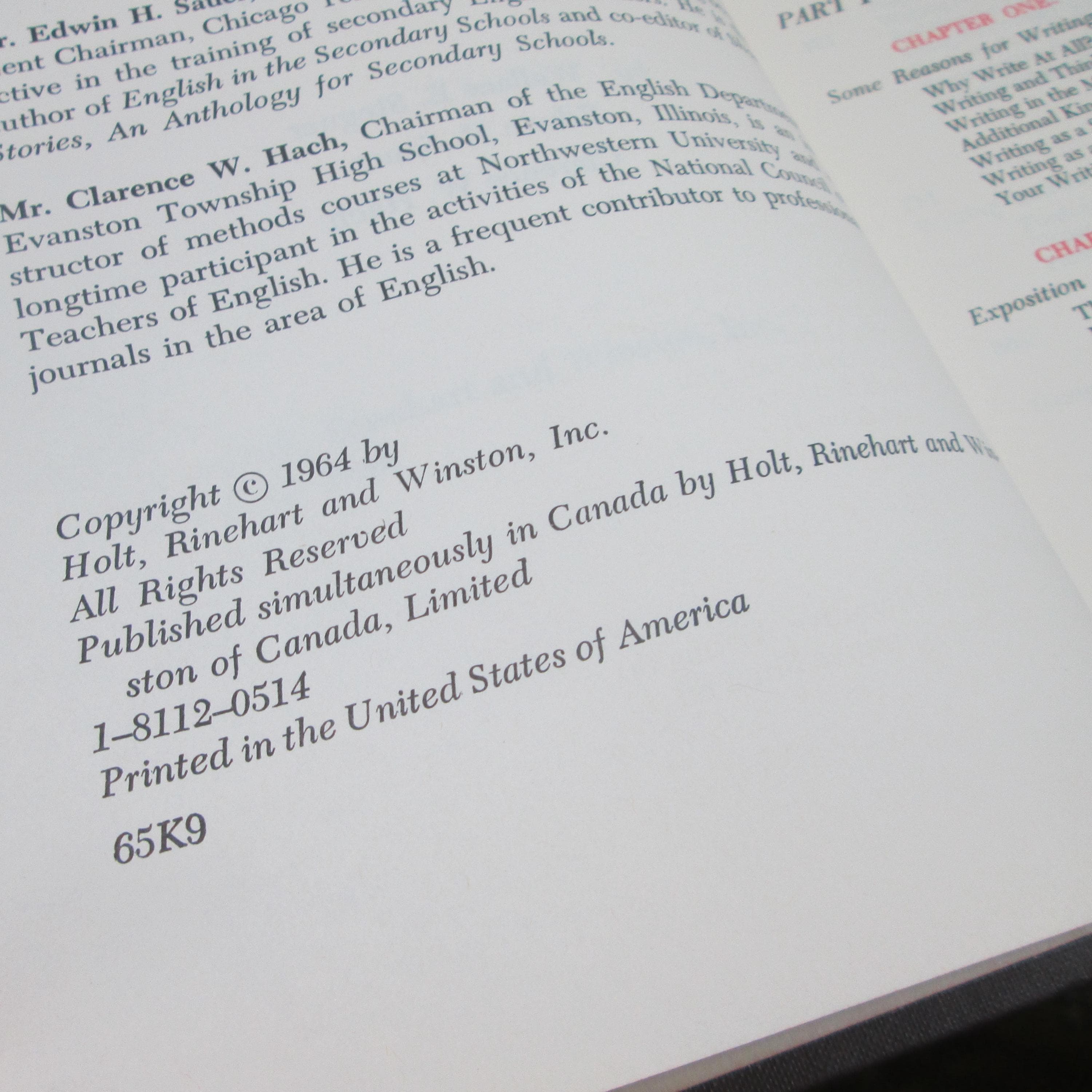 Modern Composition by Stegner, Sauer and Hach, 1964, Vintage Textbook - Thumbnail 3