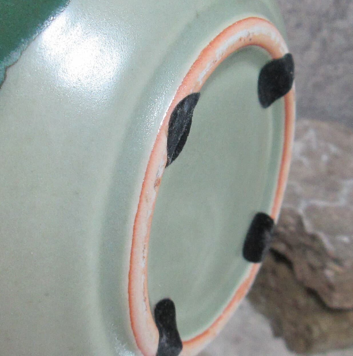 Vintage Pottery Drip Glaze Vase - Thumbnail 2