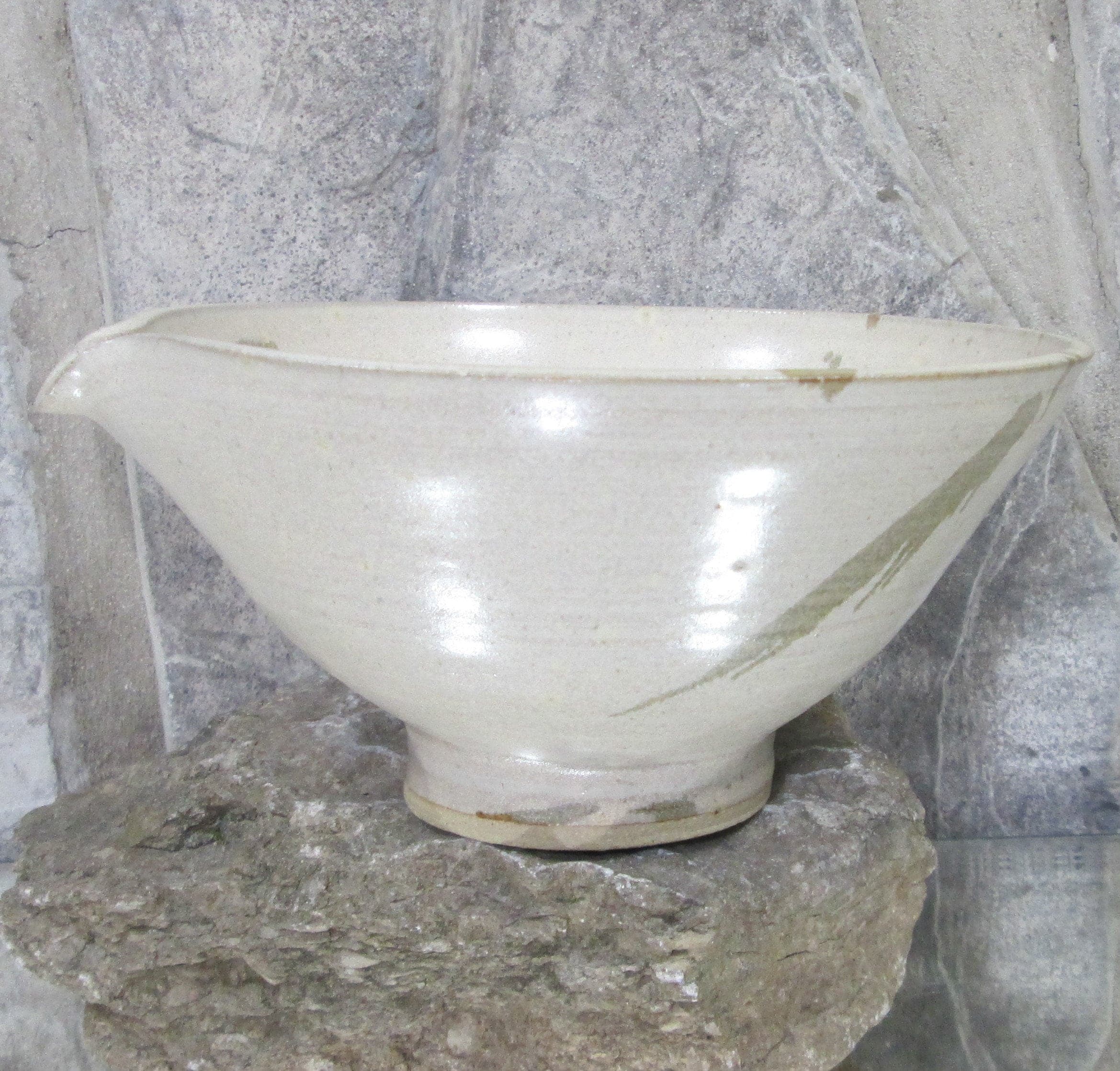 Vintage Handmade Pottery Batter Bowl