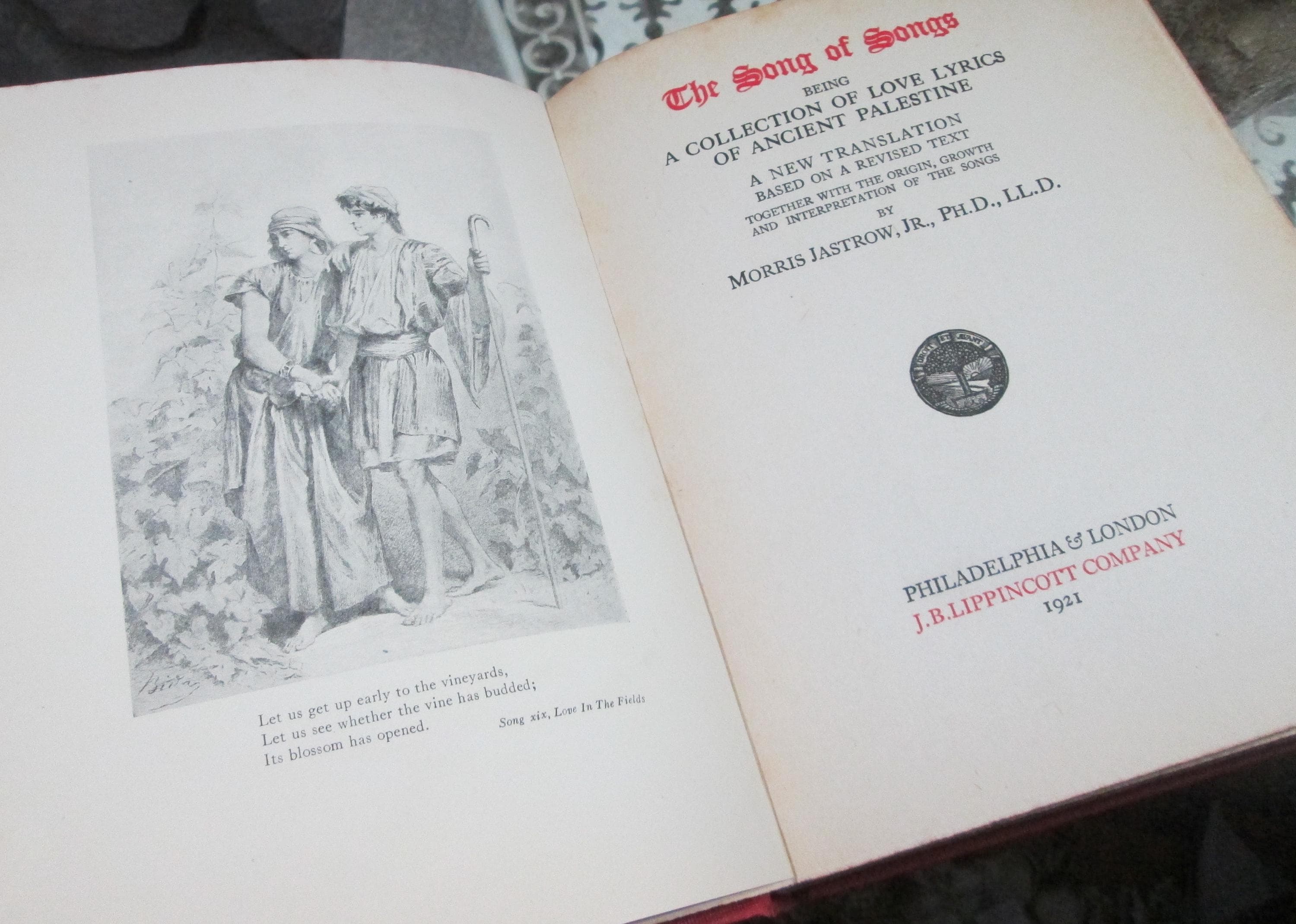 The Song of Songs by Morris Jastrow, Jr., 1921, Antique Book - Thumbnail 4